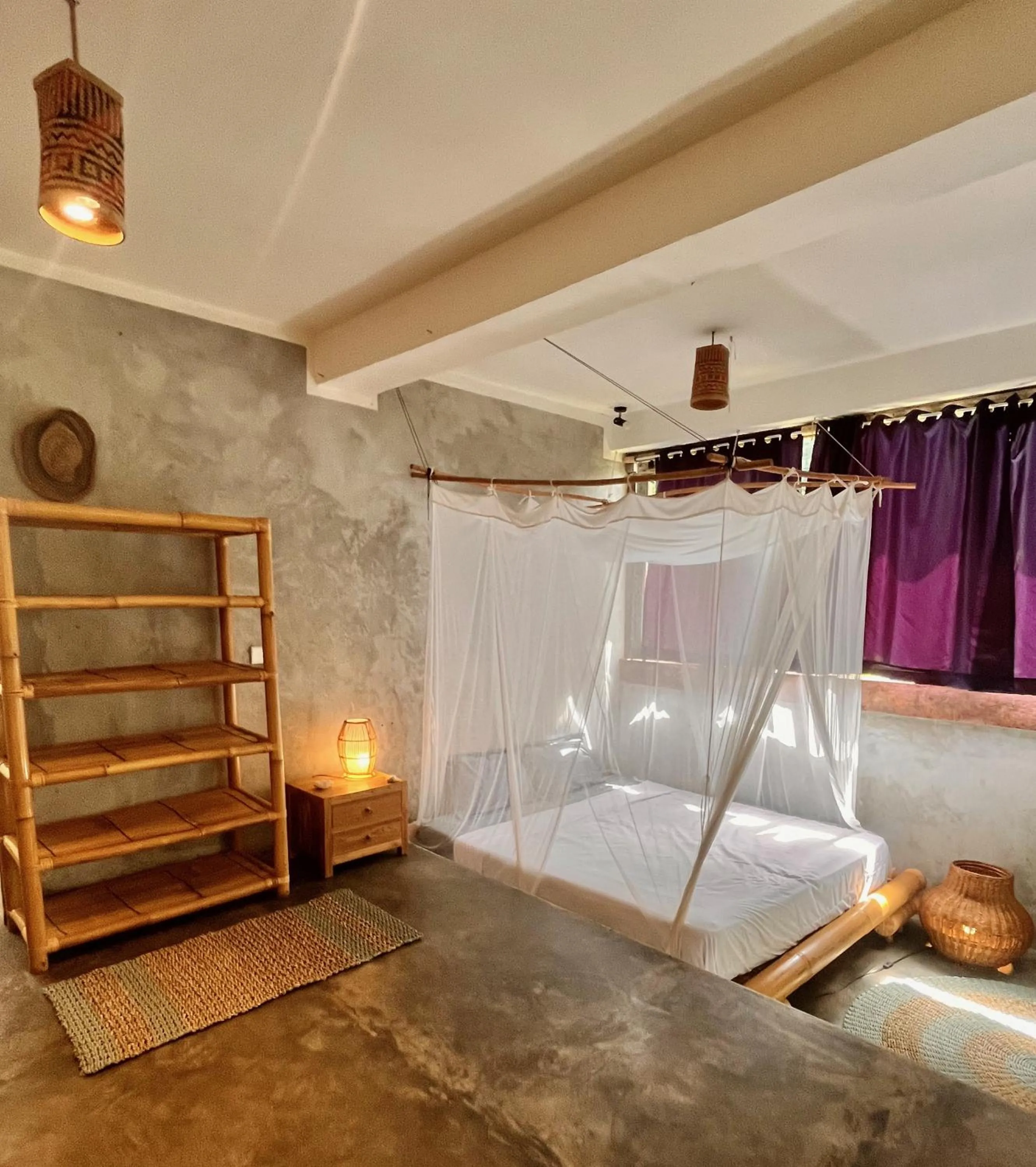 Bed in Vertical House Bali