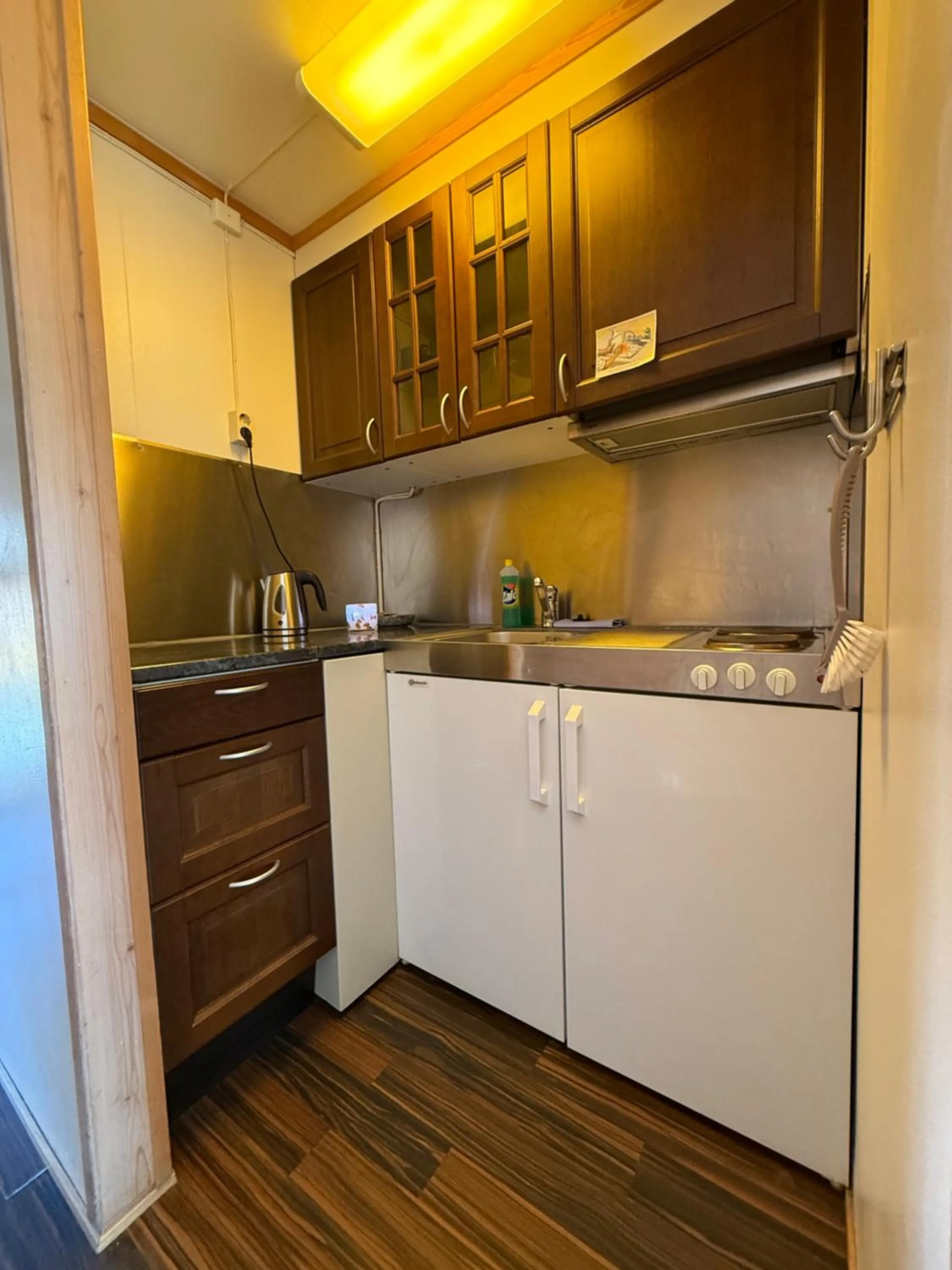Kitchen or kitchenette in Sandmoen Bed & Breakfast, Free Parking