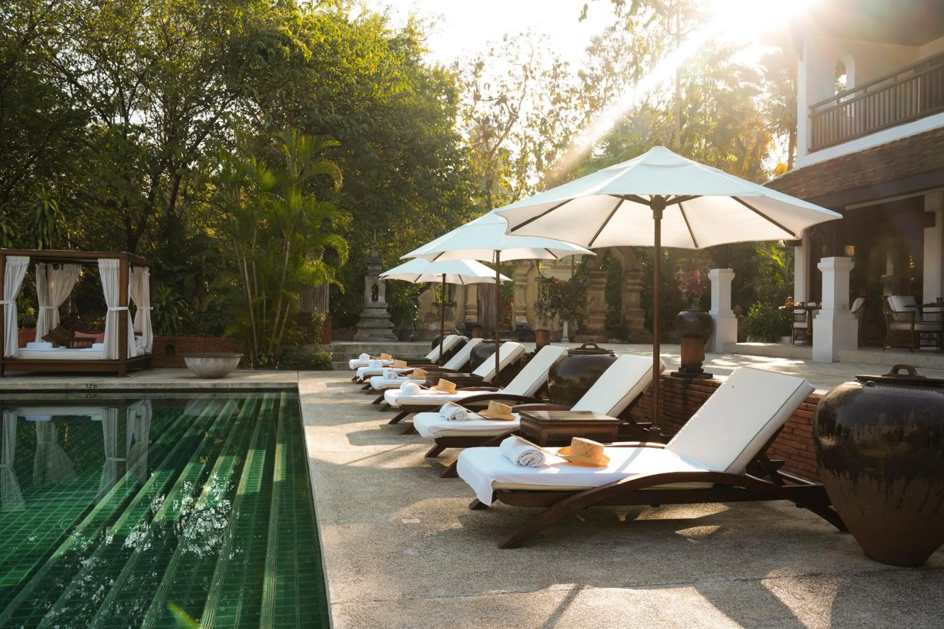 Swimming pool in La Résidence Phou Vao