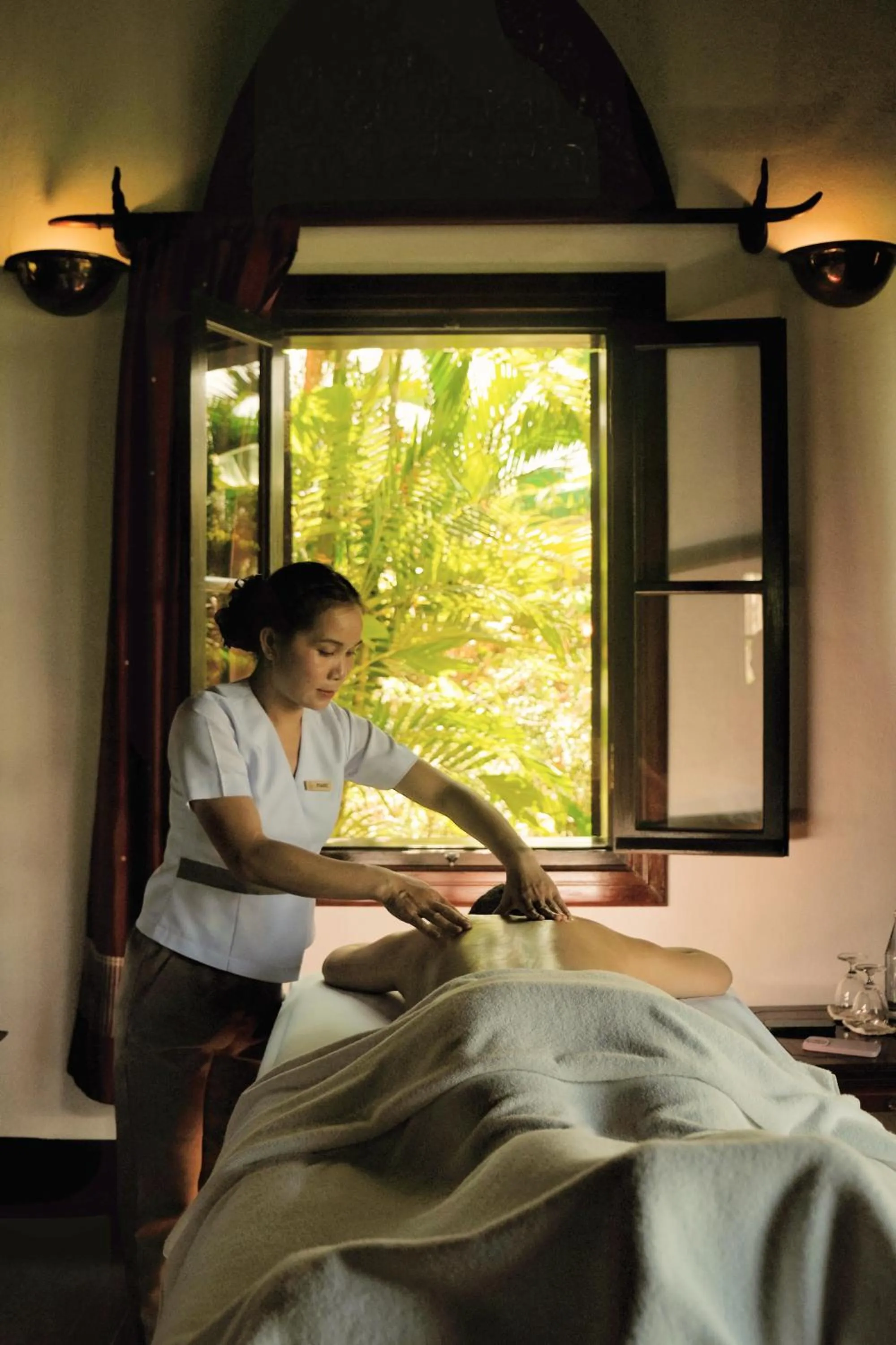 Spa and wellness centre/facilities, Bed in La Résidence Phou Vao