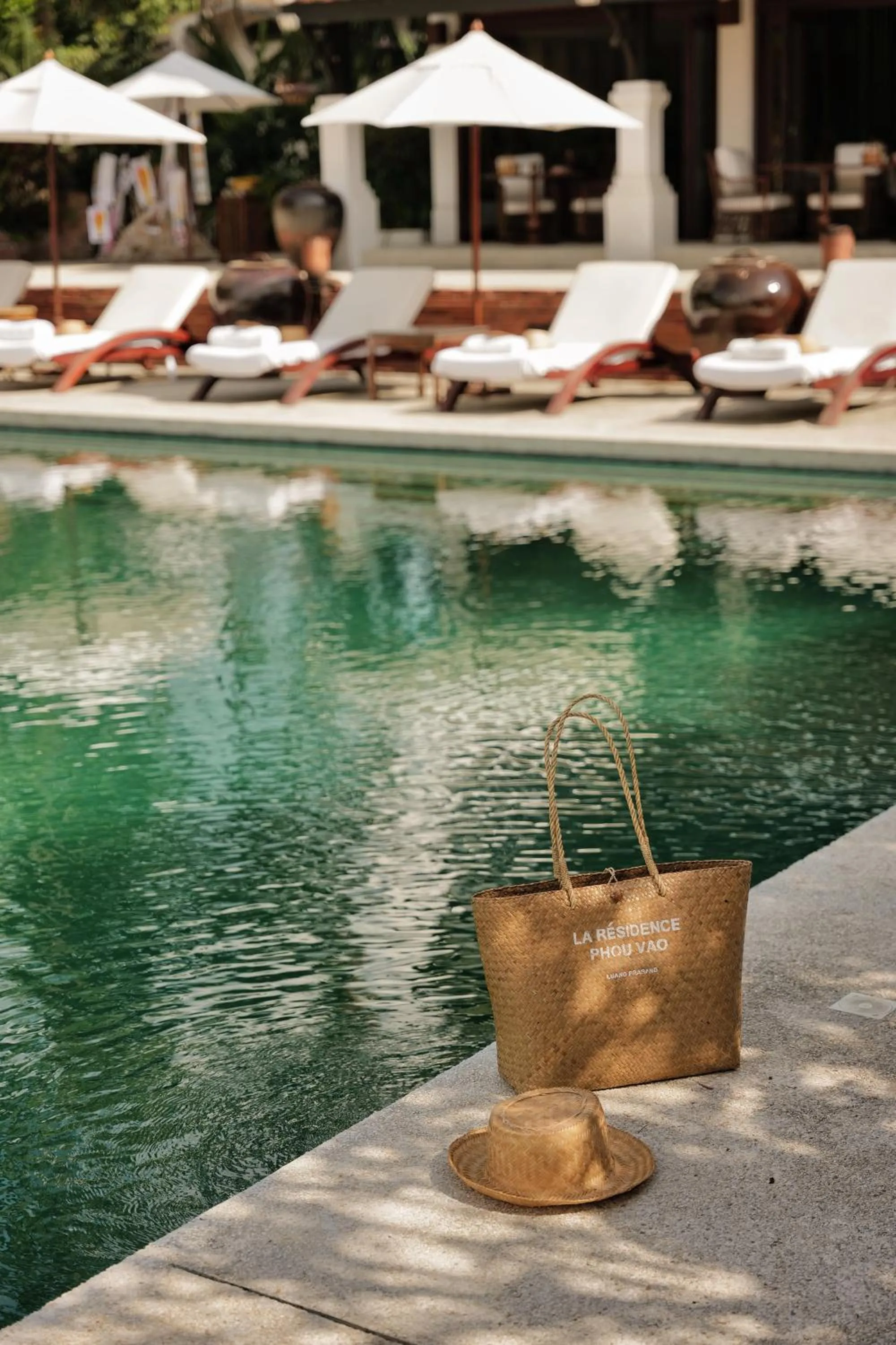 Swimming pool in La Résidence Phou Vao