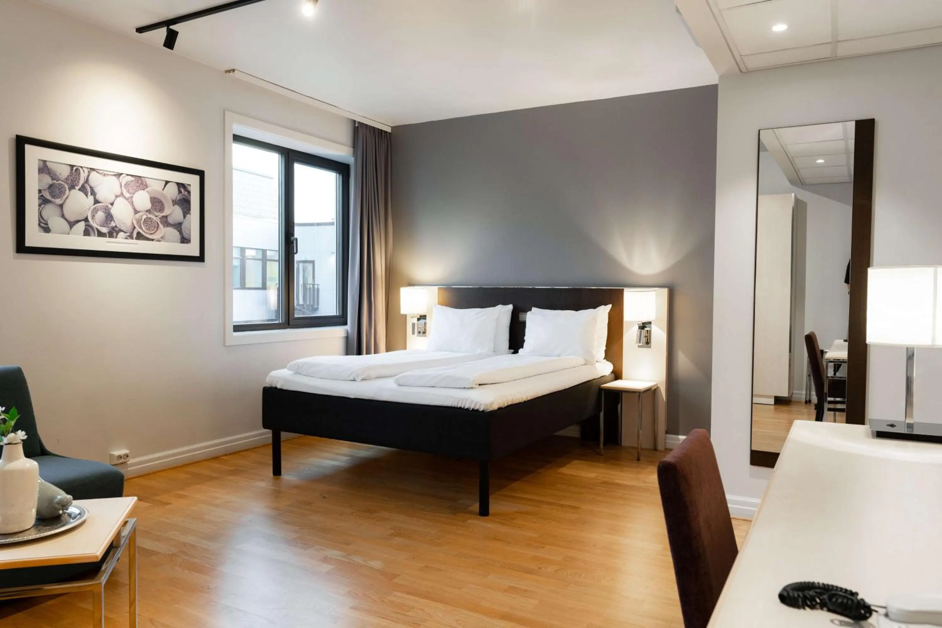 Bedroom, Bed in Scandic Alexandra Molde