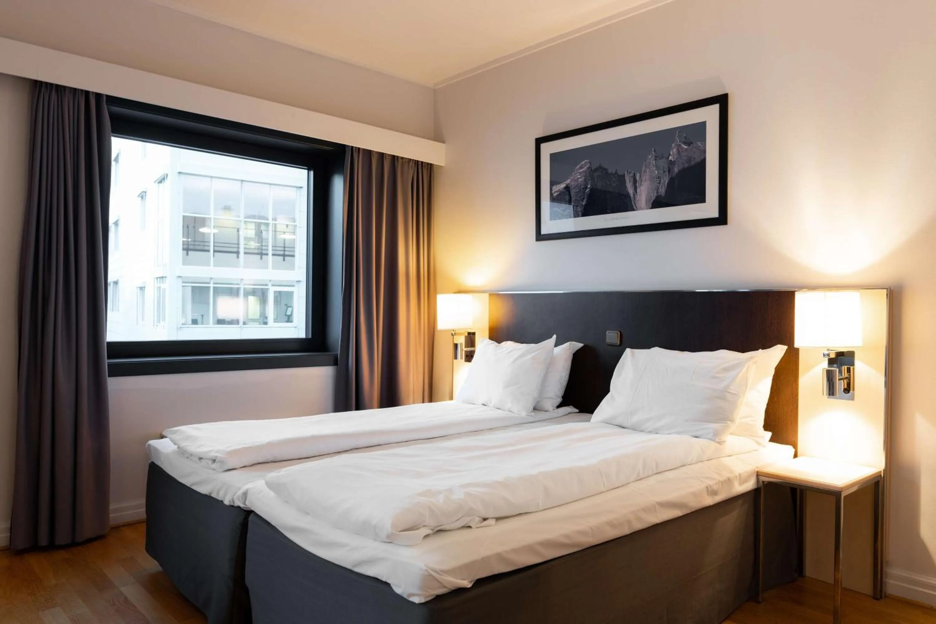 Bedroom, Bed in Scandic Alexandra Molde