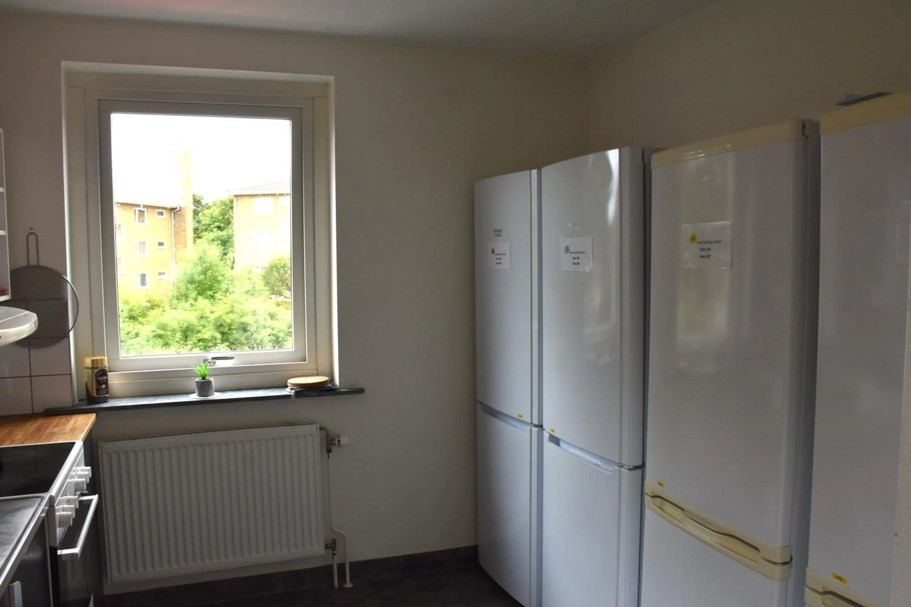 Communal kitchen in Torget Vandrarhem