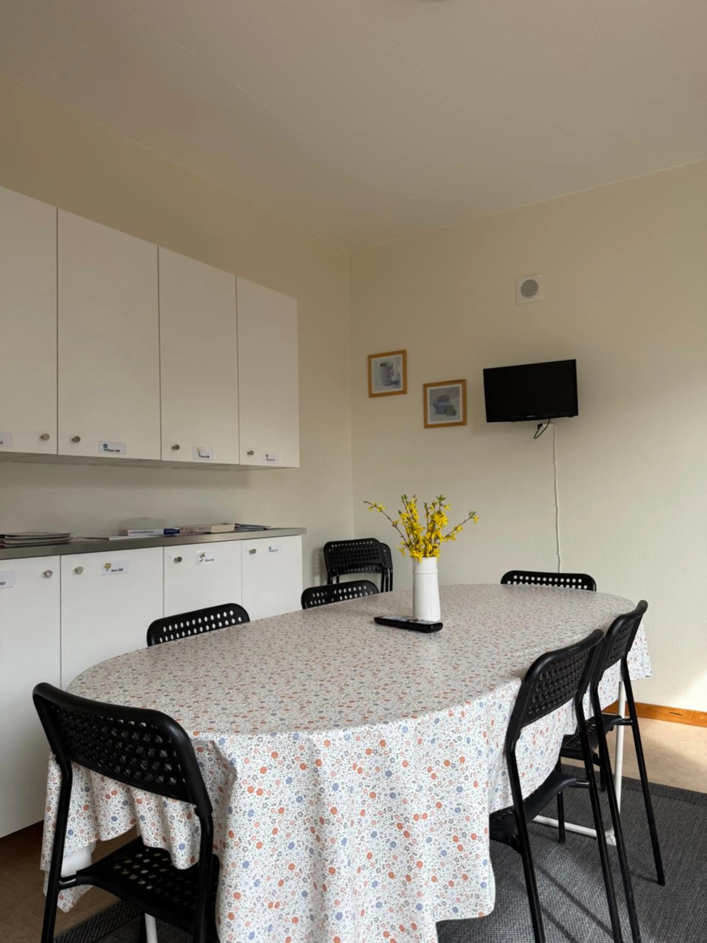 Kitchen or kitchenette in Torget Vandrarhem