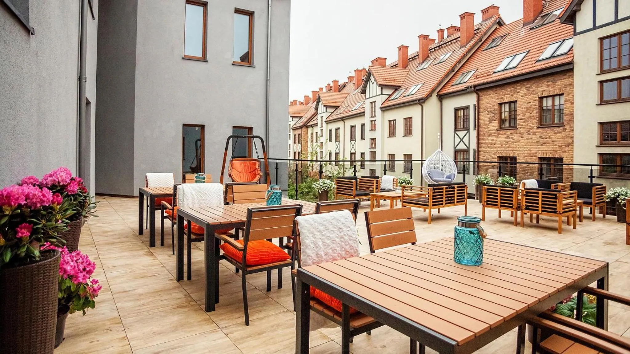 Balcony/Terrace in Apartamenty Bałtyckie - Grand Baltic - WIFI, Klimatyzacja, Sala Zabaw, Taras wypoczynkowy, centrum Ustki