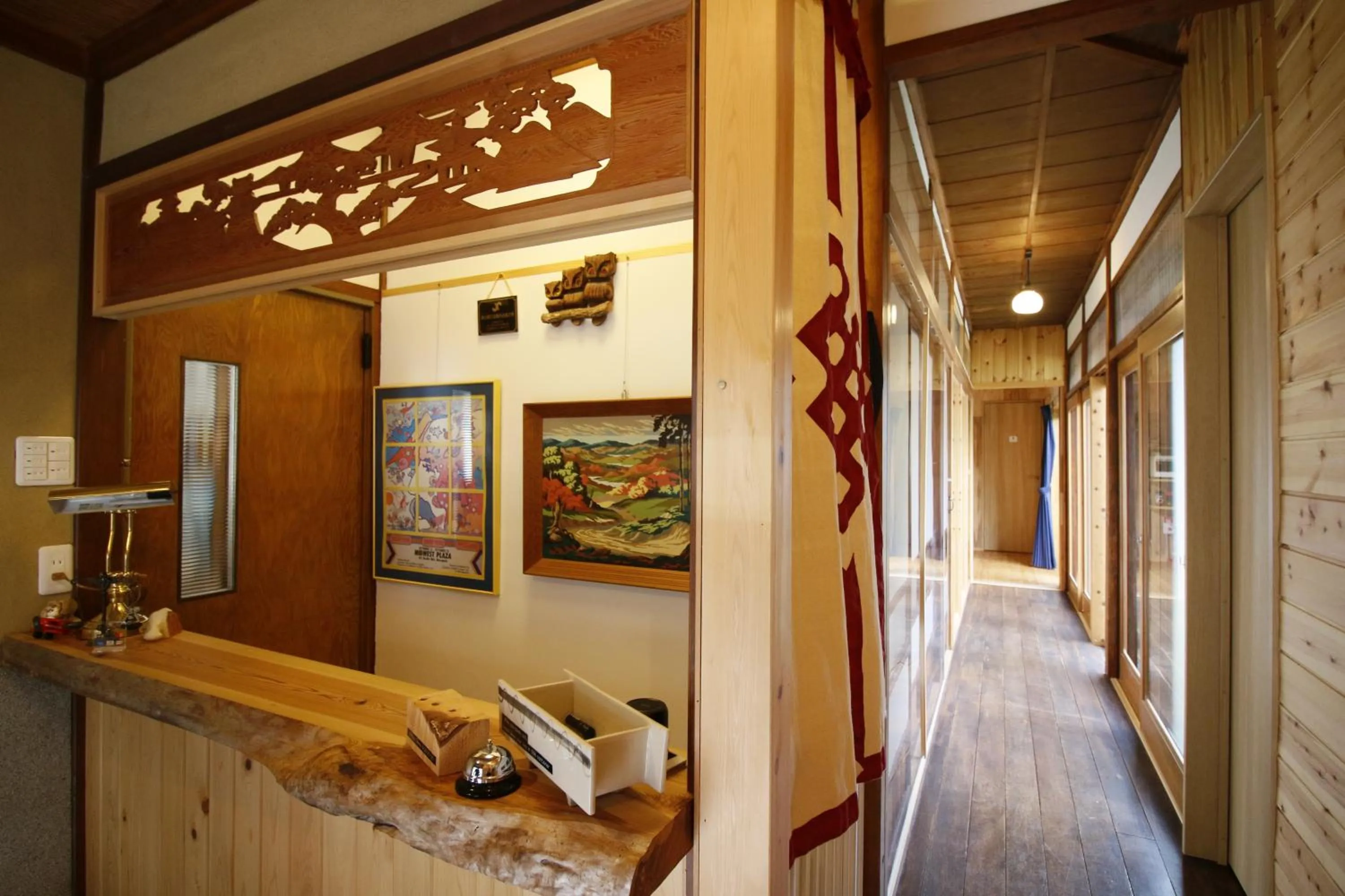 Lobby or reception in Hostel Fish in a River