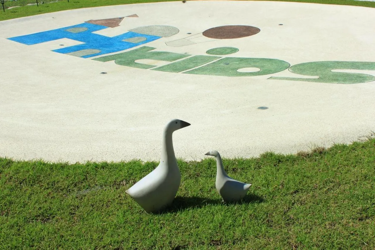 Garden view in Hi Kids B&B