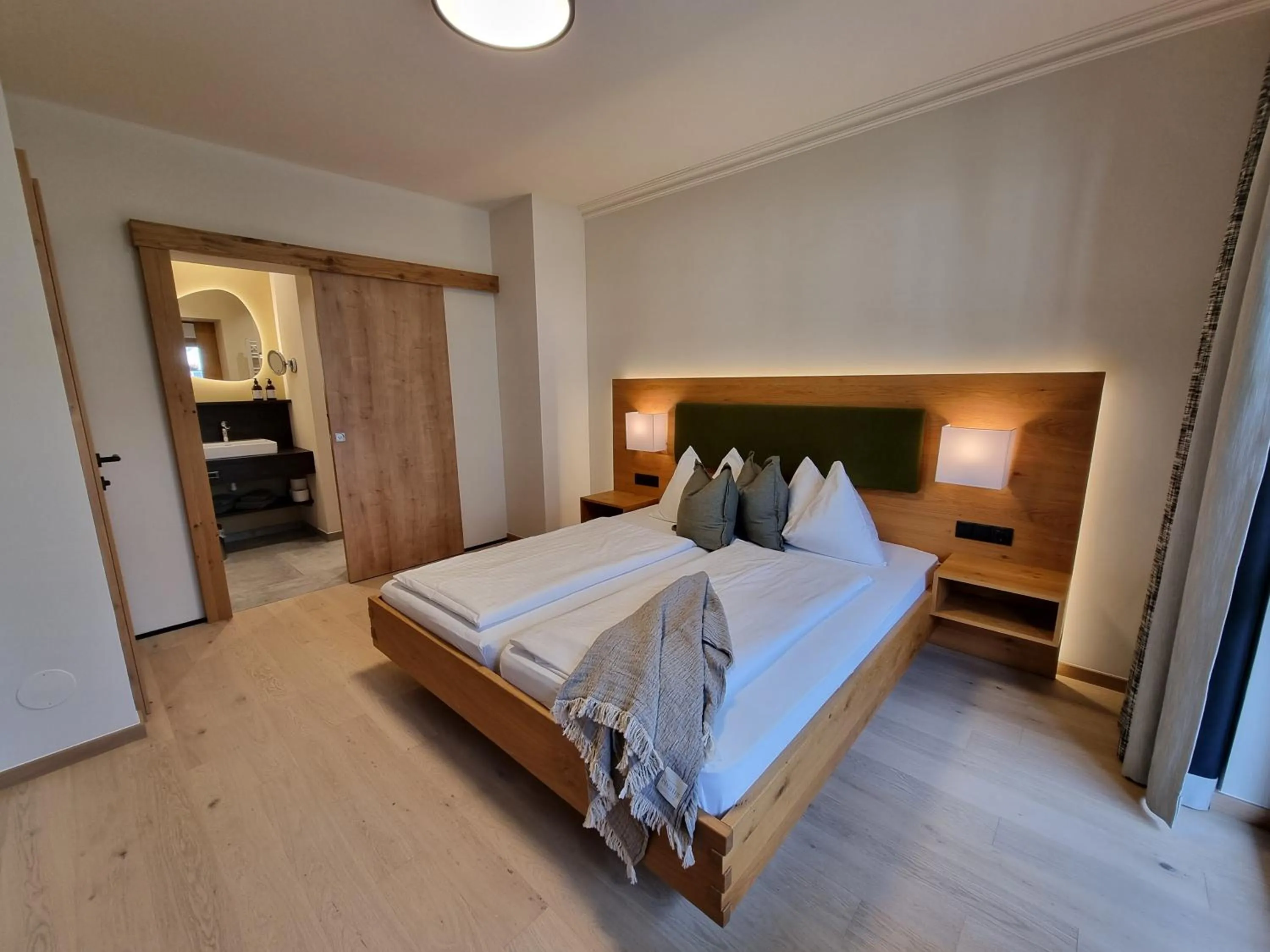 Bed in Hotel Matschner