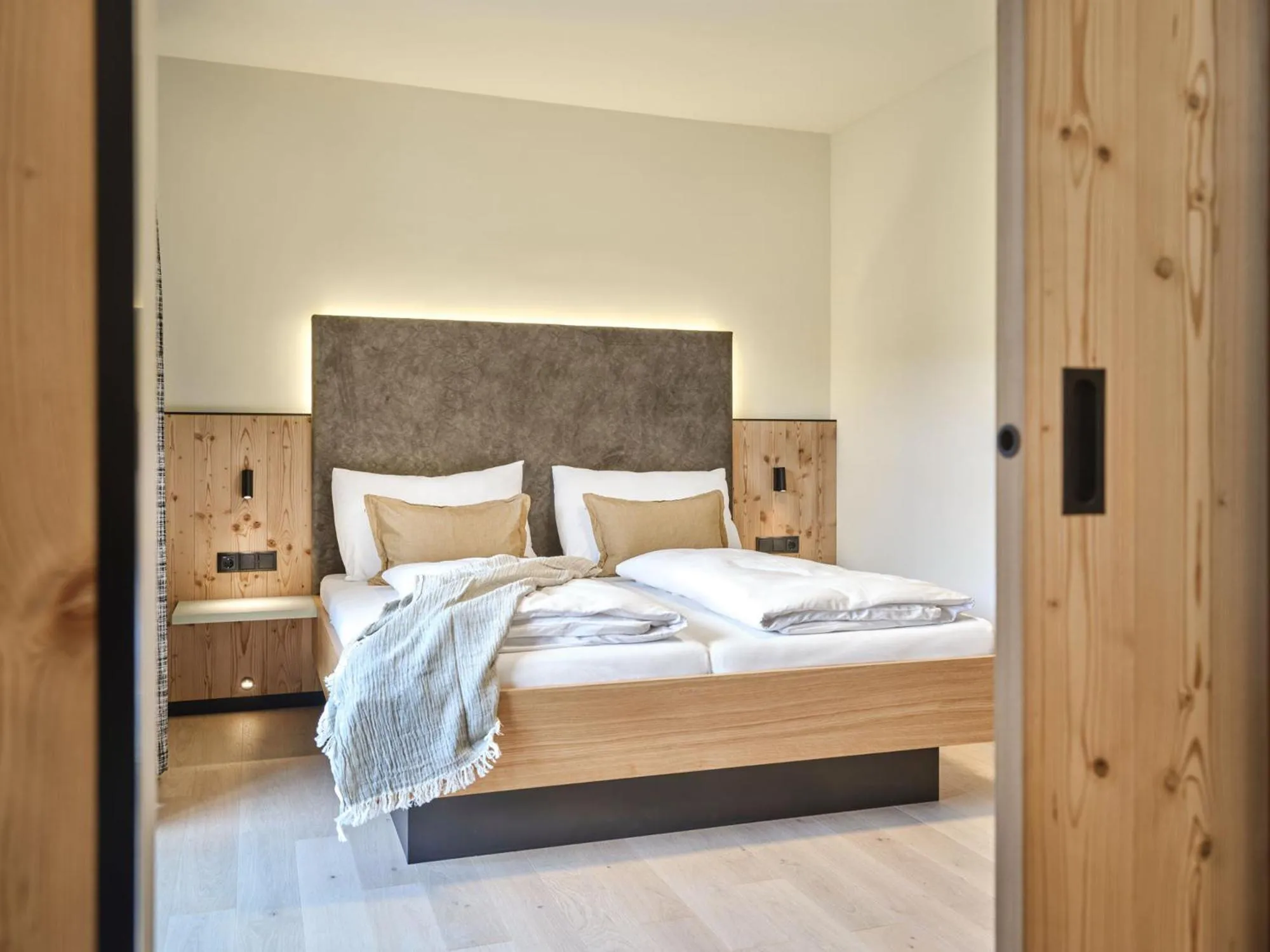 Bed in Hotel Matschner