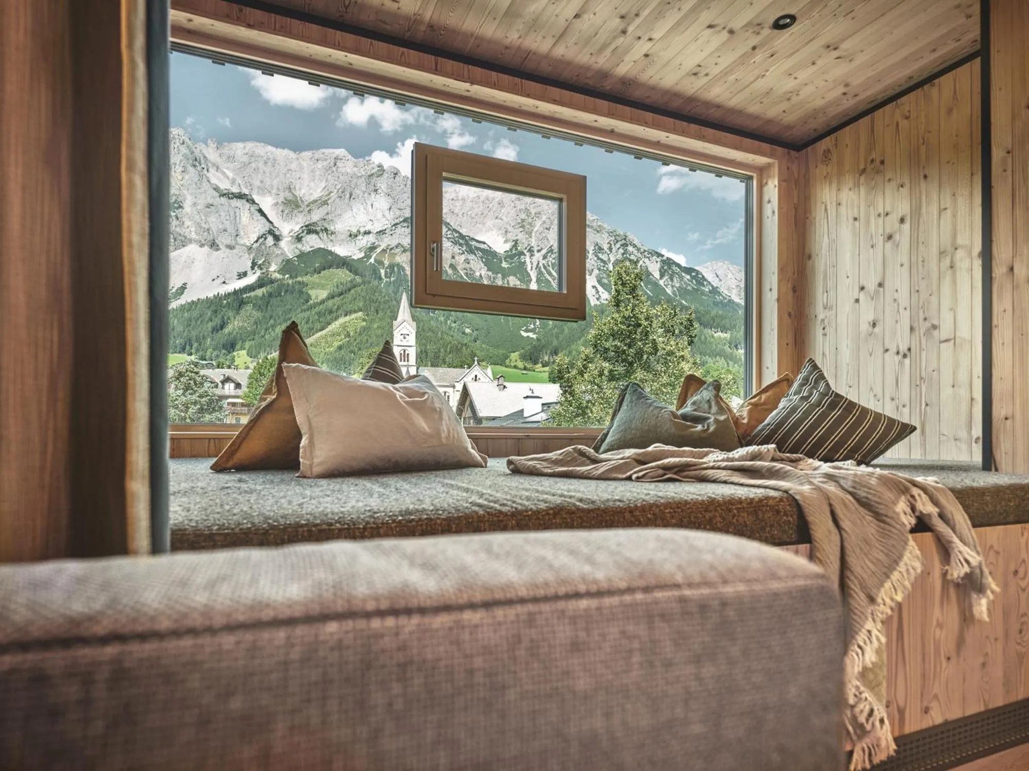 Bed in Hotel Matschner