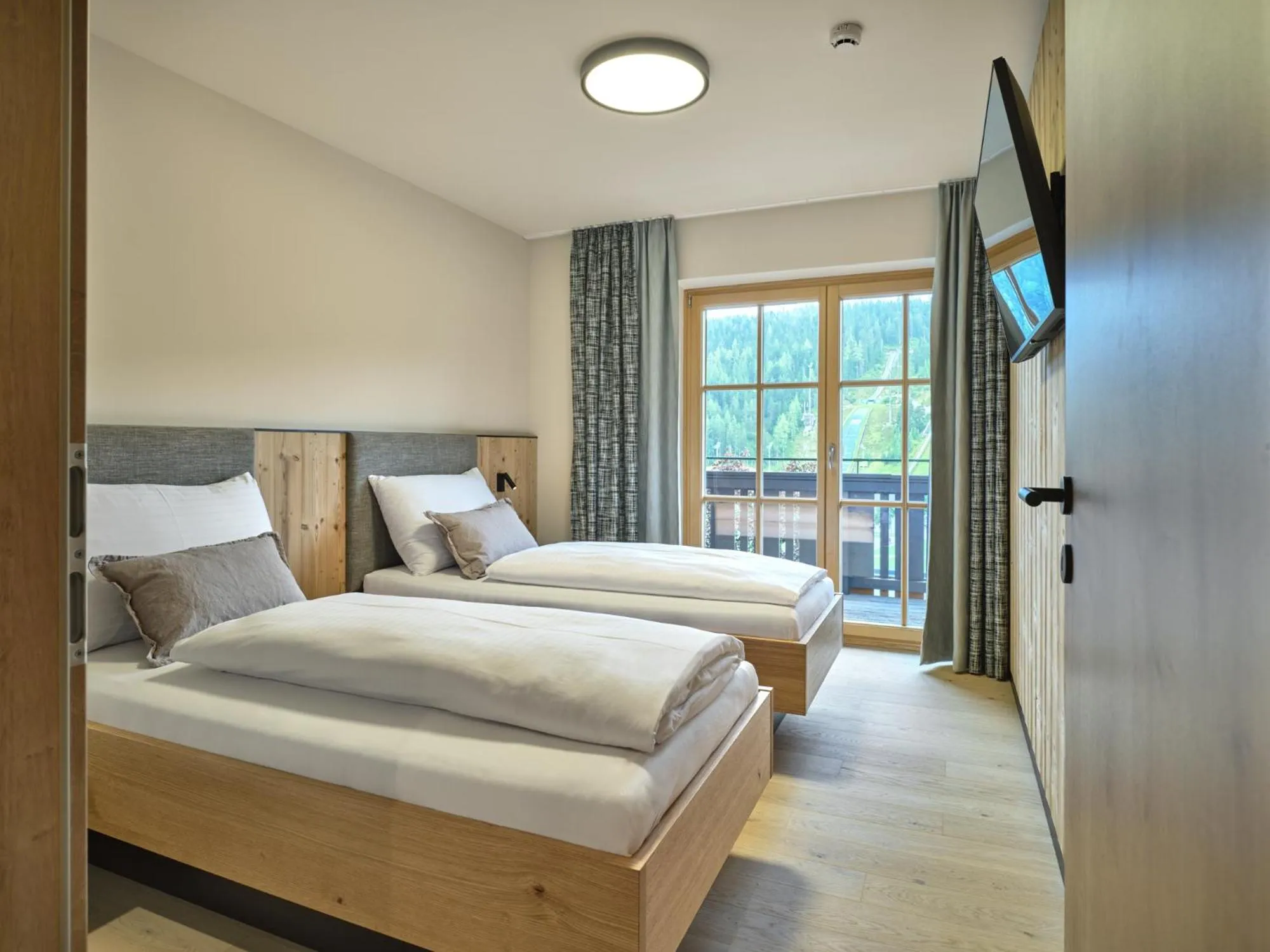 Bed in Hotel Matschner