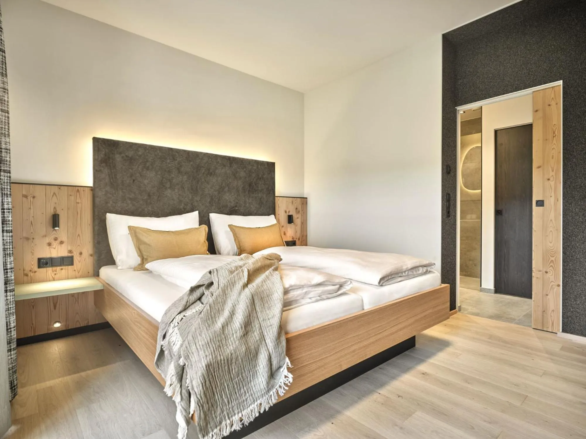 Bed in Hotel Matschner