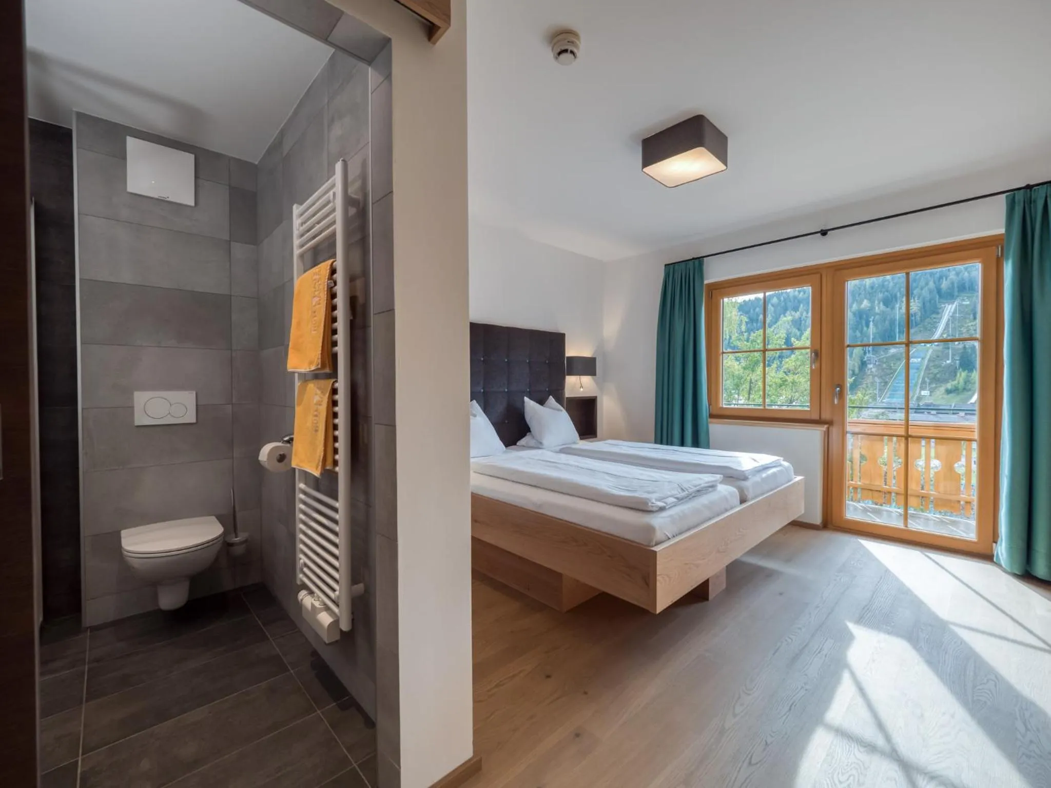 Bed in Hotel Matschner