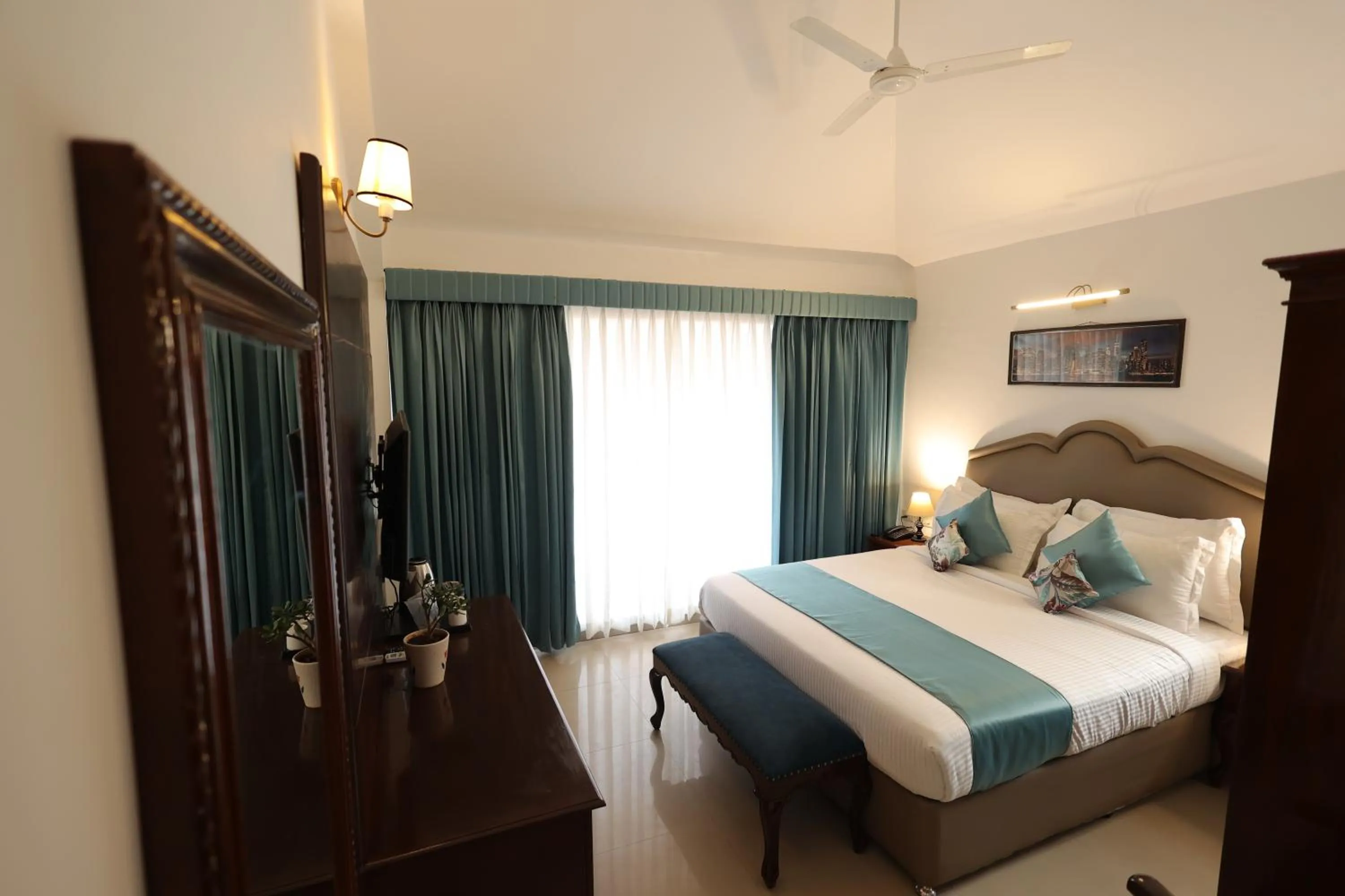 Bed in Casa Ahaana Resort Vagator, By Lavin Hotels
