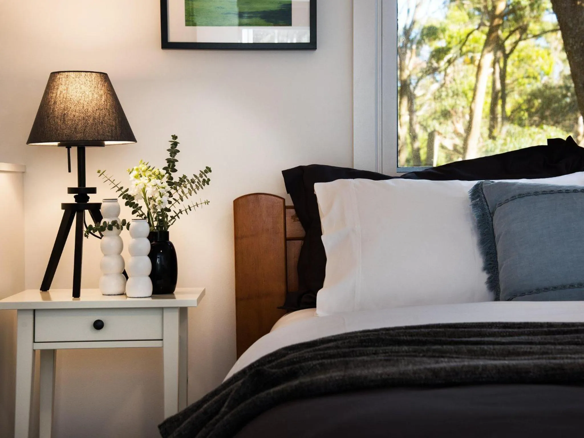 Bed in Gumnut Cottage Daylesford