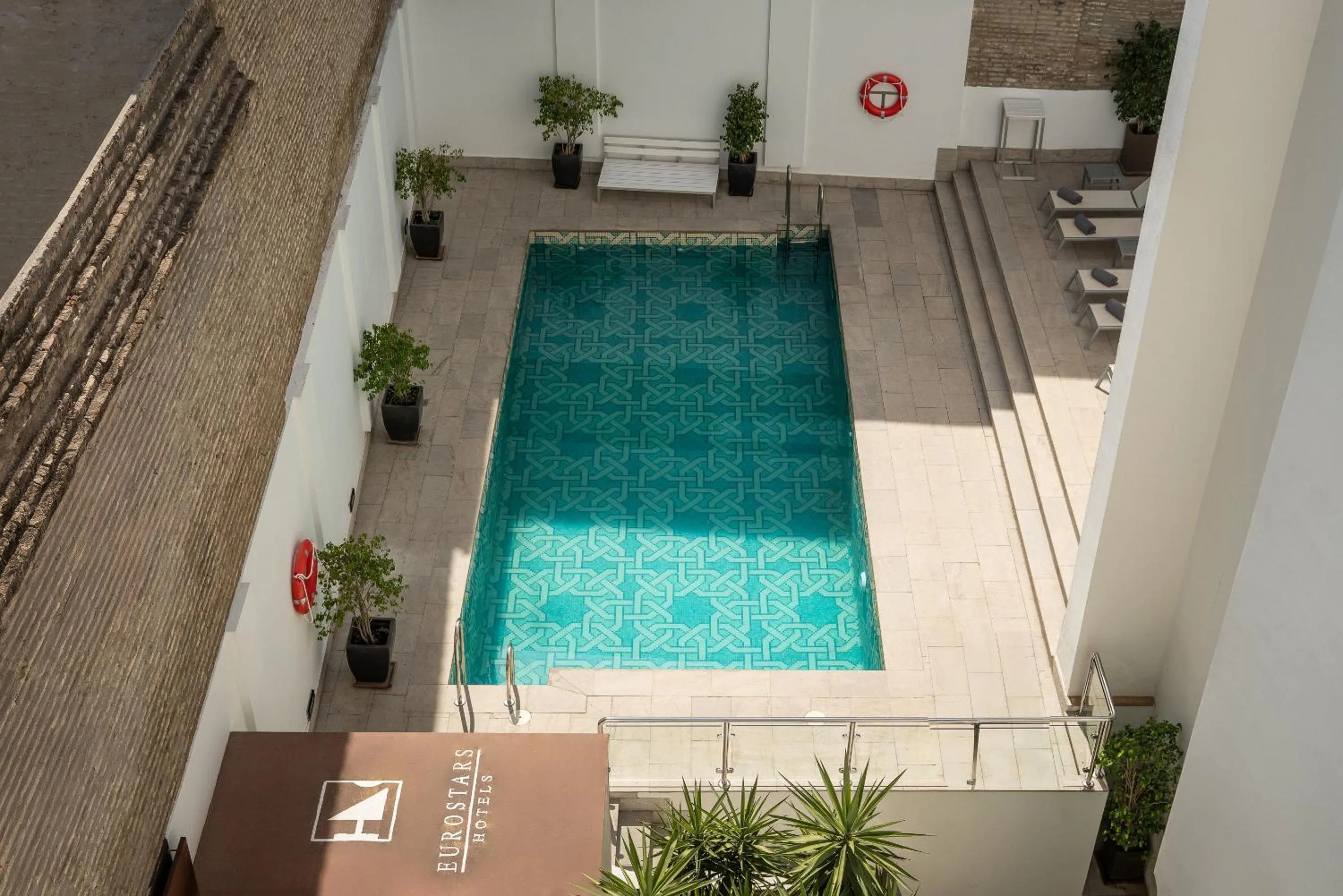 Swimming pool in Eurostars Sevilla Boutique