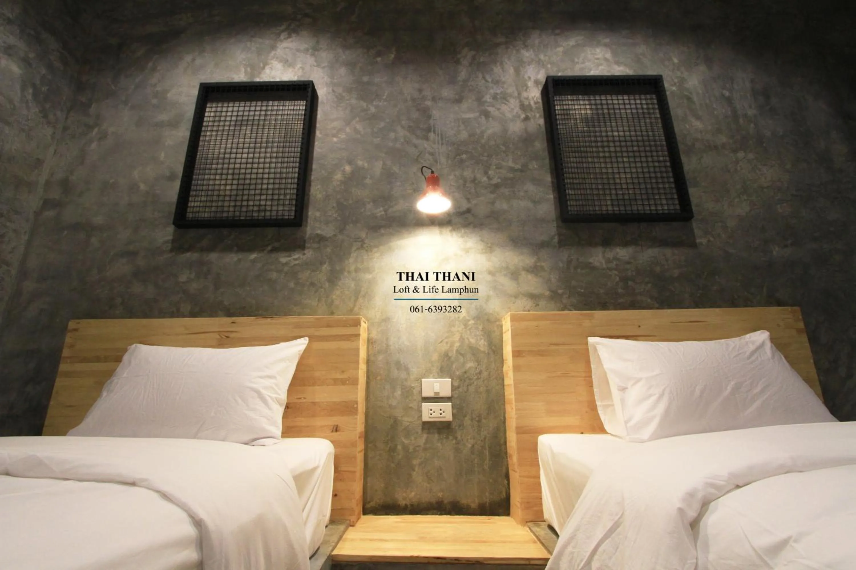 Bed in THAI THANI Loft & Life Lamphun