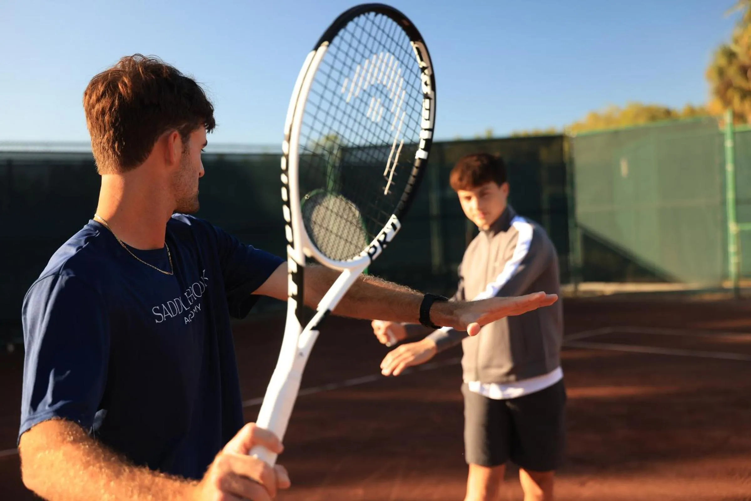 Tennis court in Saddlebrook Resort