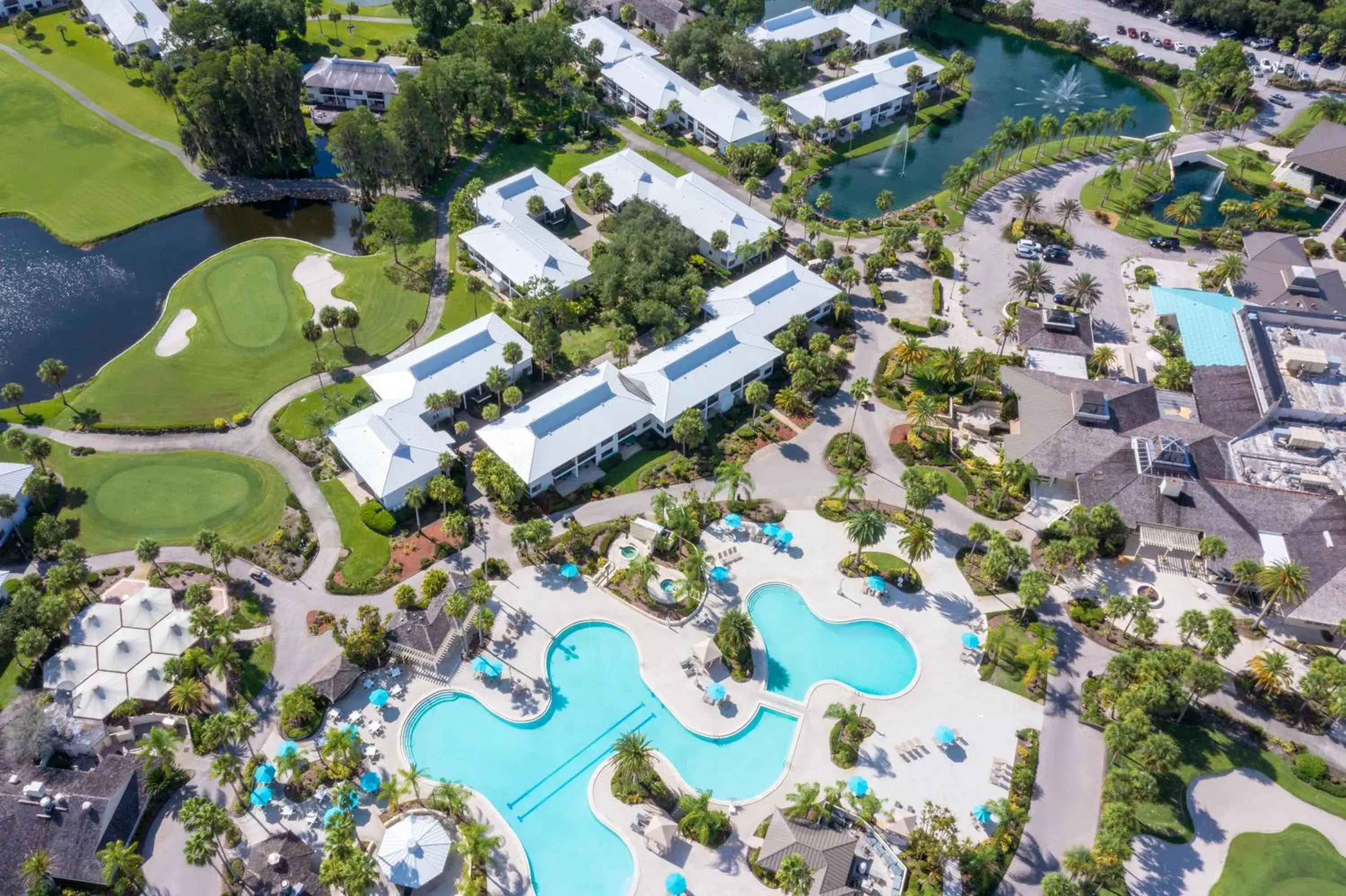 Bird's eye view in Saddlebrook Resort Bird's eye view in Saddlebrook Resort