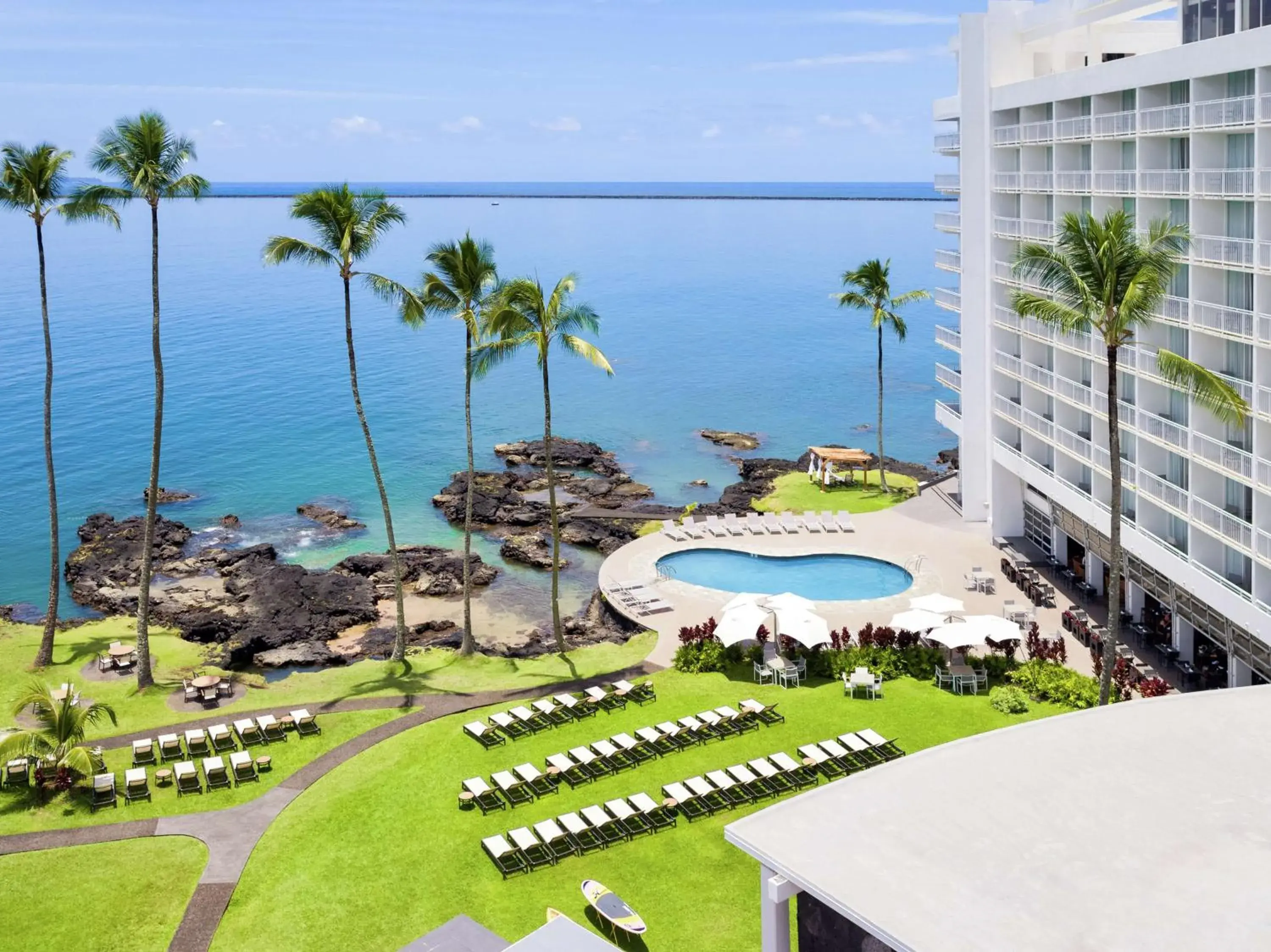 Pool view in Grand Naniloa Hotel, a Doubletree by Hilton Pool view in Grand Naniloa Hotel, a Doubletree by Hilton