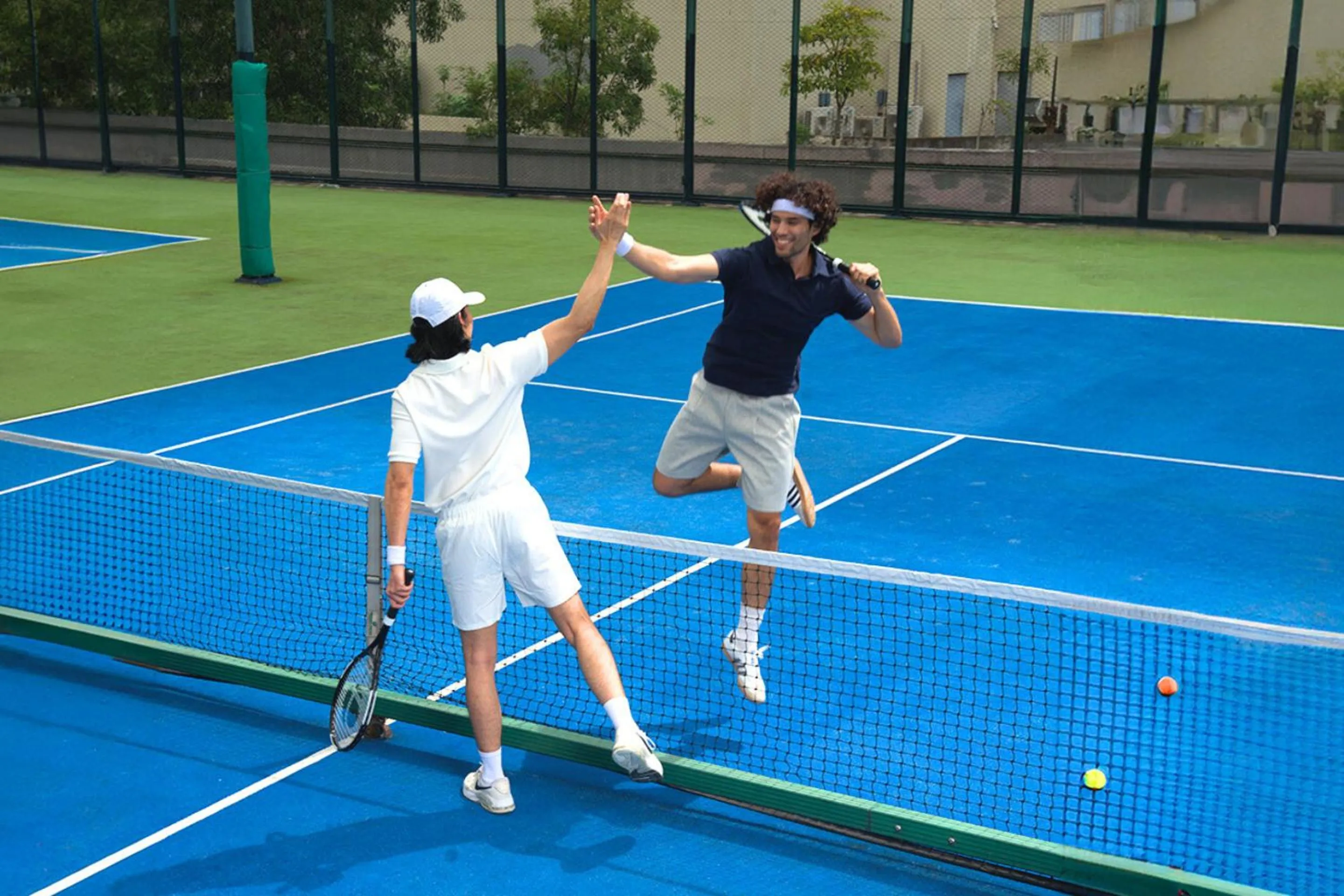 Tennis court in Makati Shangri-La, Manila