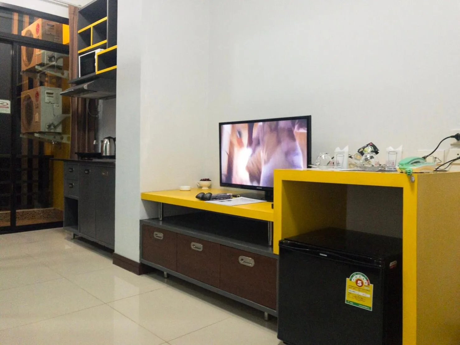 Living room in The Icon service apartment