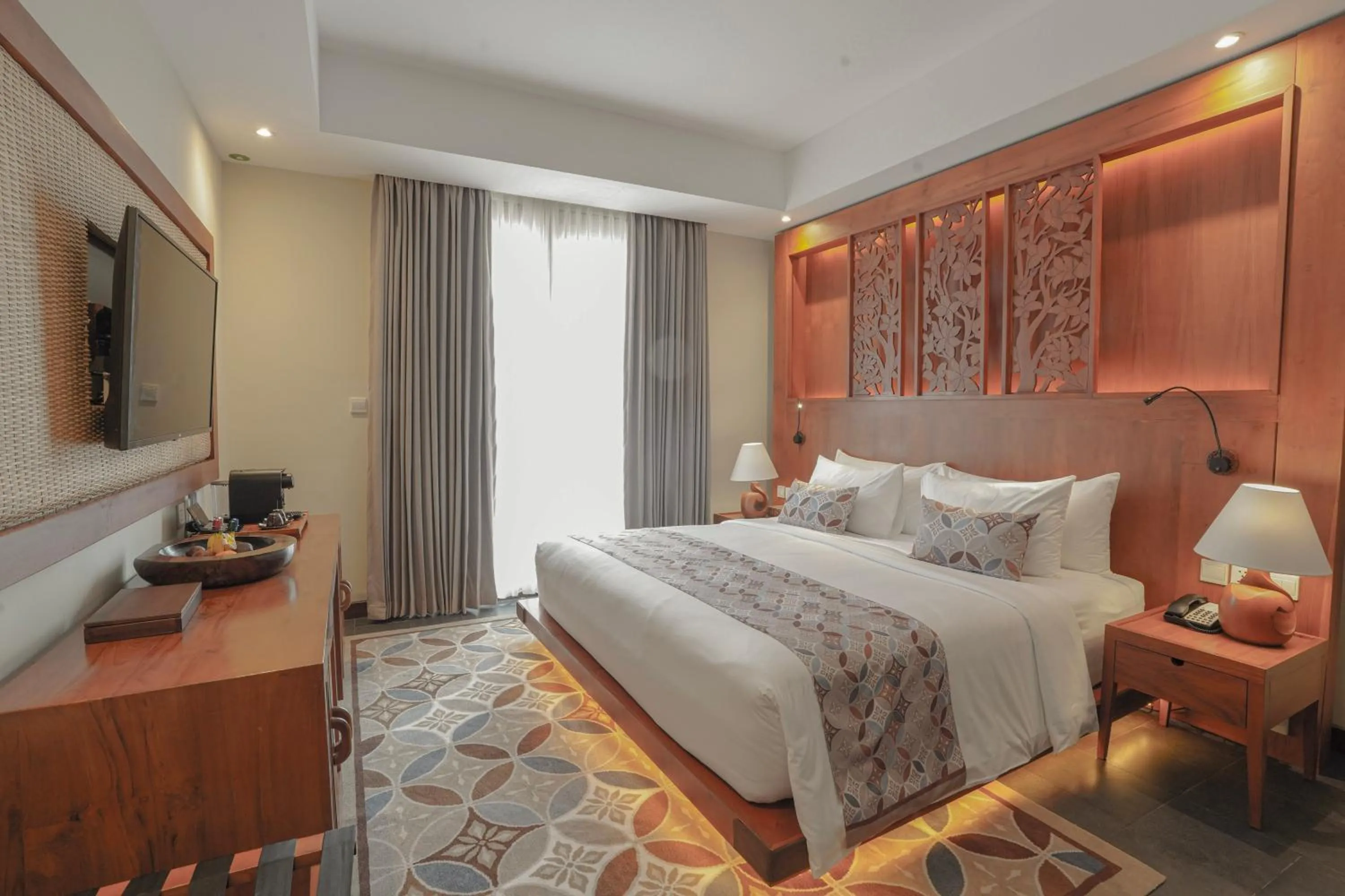 Bed in Kuta Seaview Beach Resort