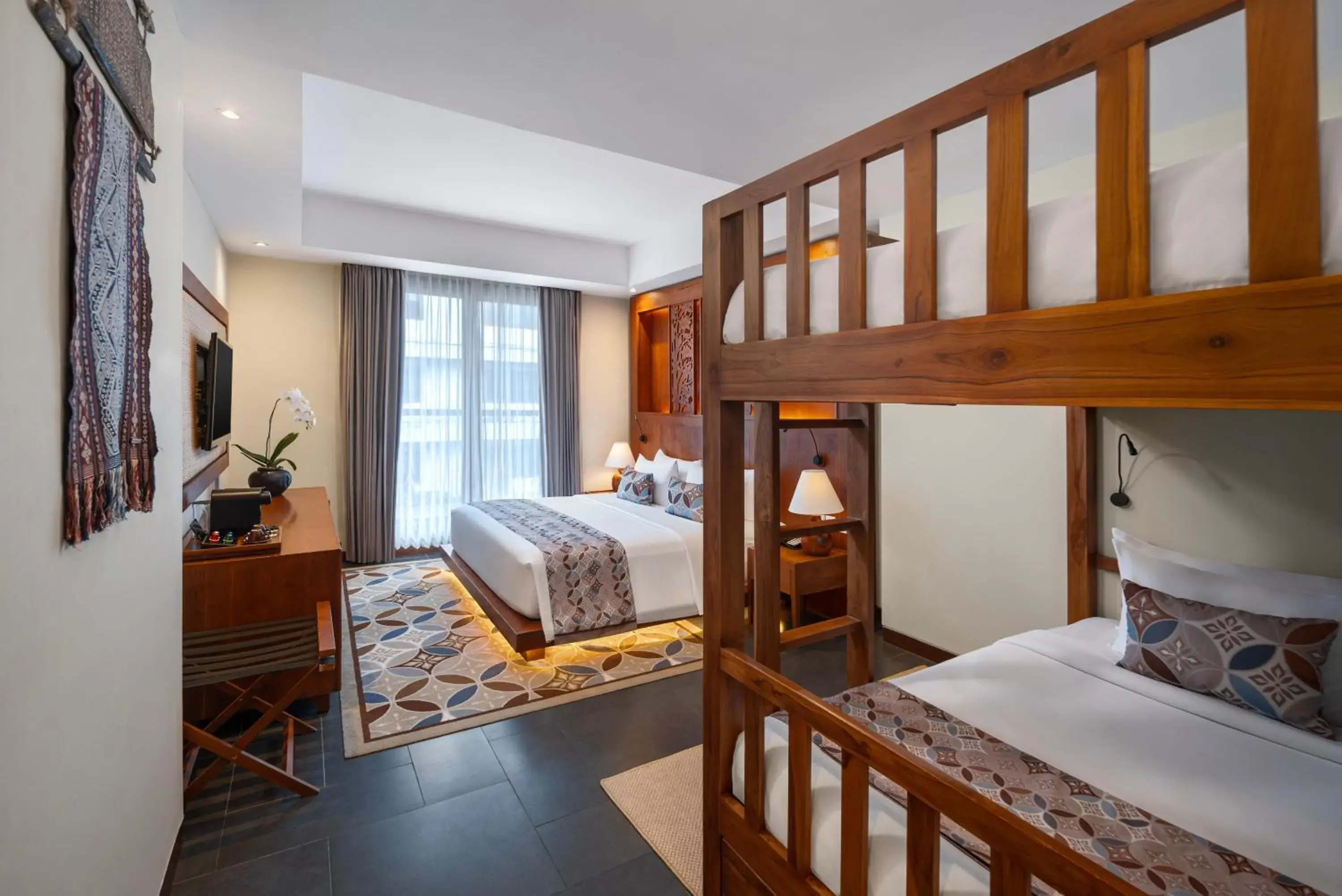 Bedroom, Bed in Kuta Seaview Beach Resort Bedroom, Bed in Kuta Seaview Beach Resort