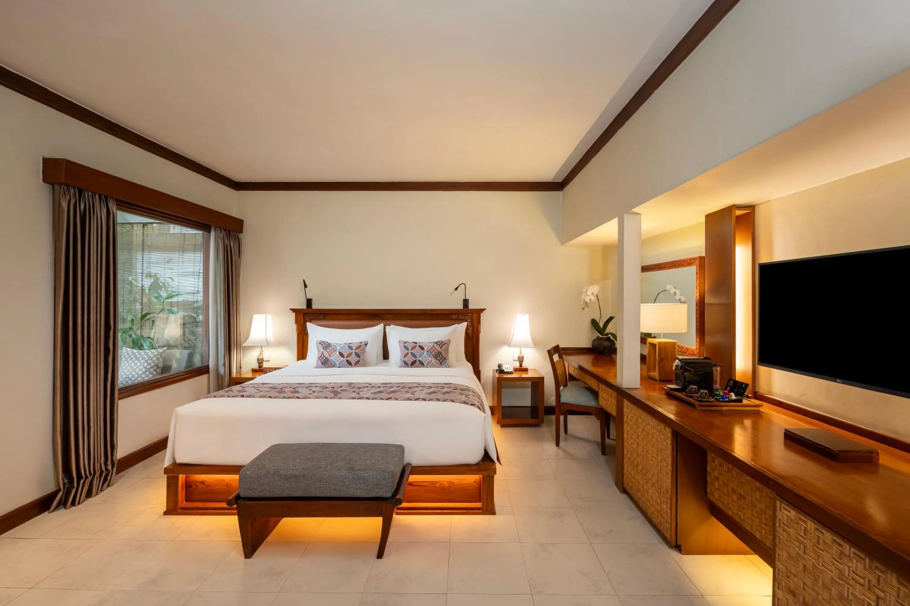 Bed in Kuta Seaview Beach Resort