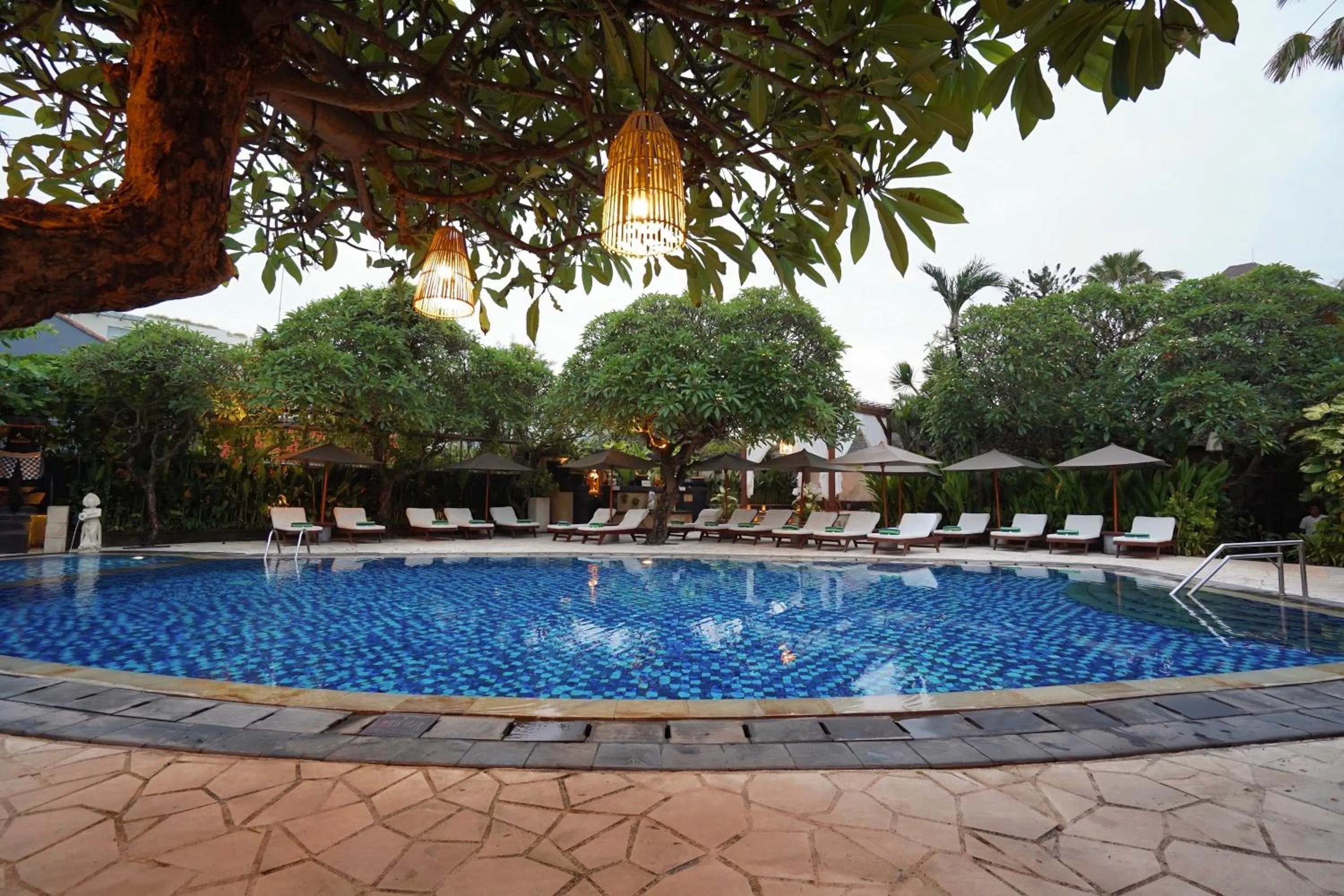 Pool view in Kuta Seaview Beach Resort