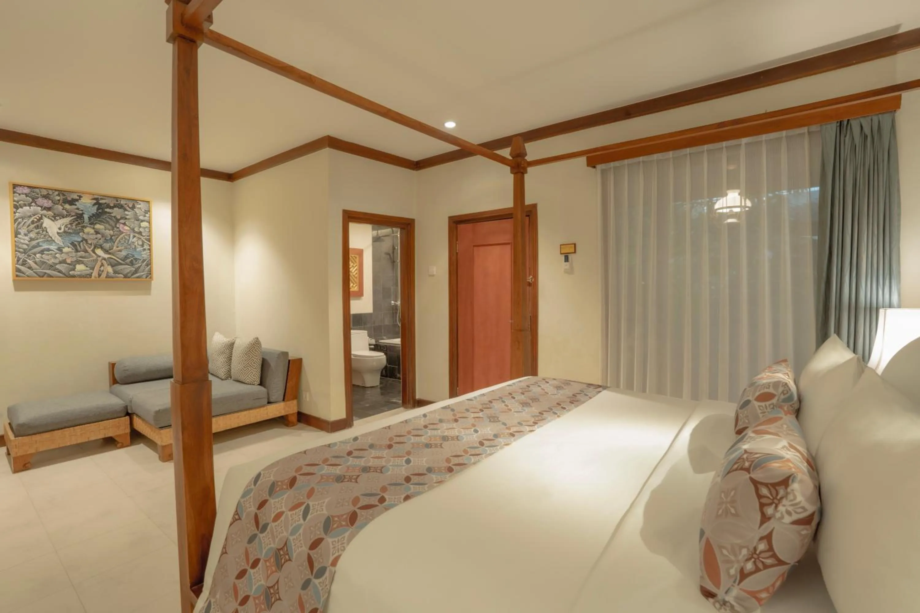 Bed in Kuta Seaview Beach Resort