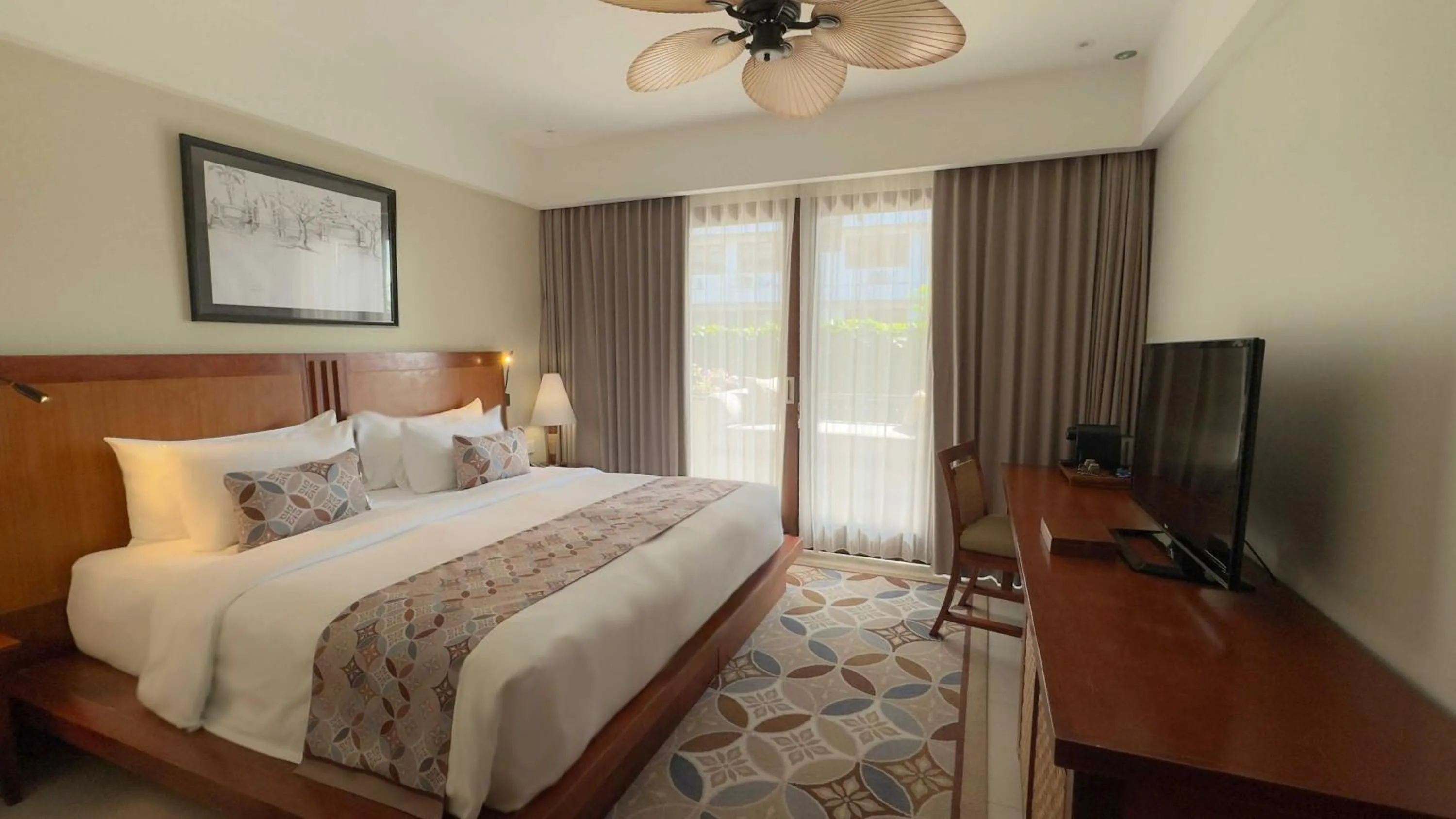 Bed in Kuta Seaview Beach Resort