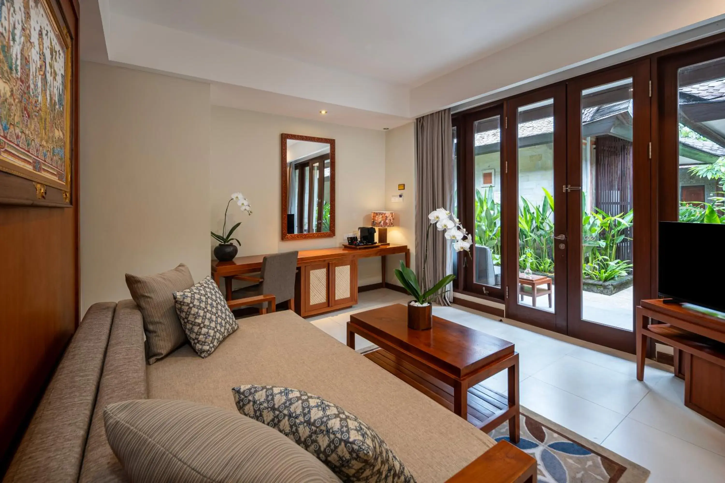 Living room in Kuta Seaview Beach Resort Living room in Kuta Seaview Beach Resort