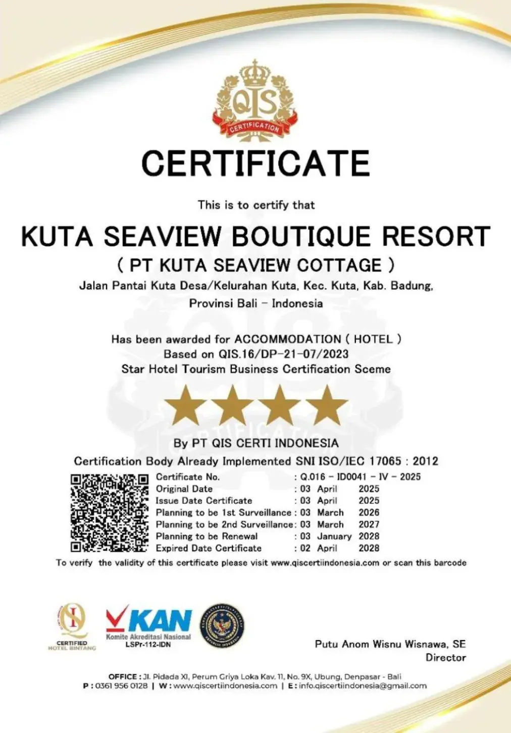 Property building in Kuta Seaview Beach Resort Property building in Kuta Seaview Beach Resort