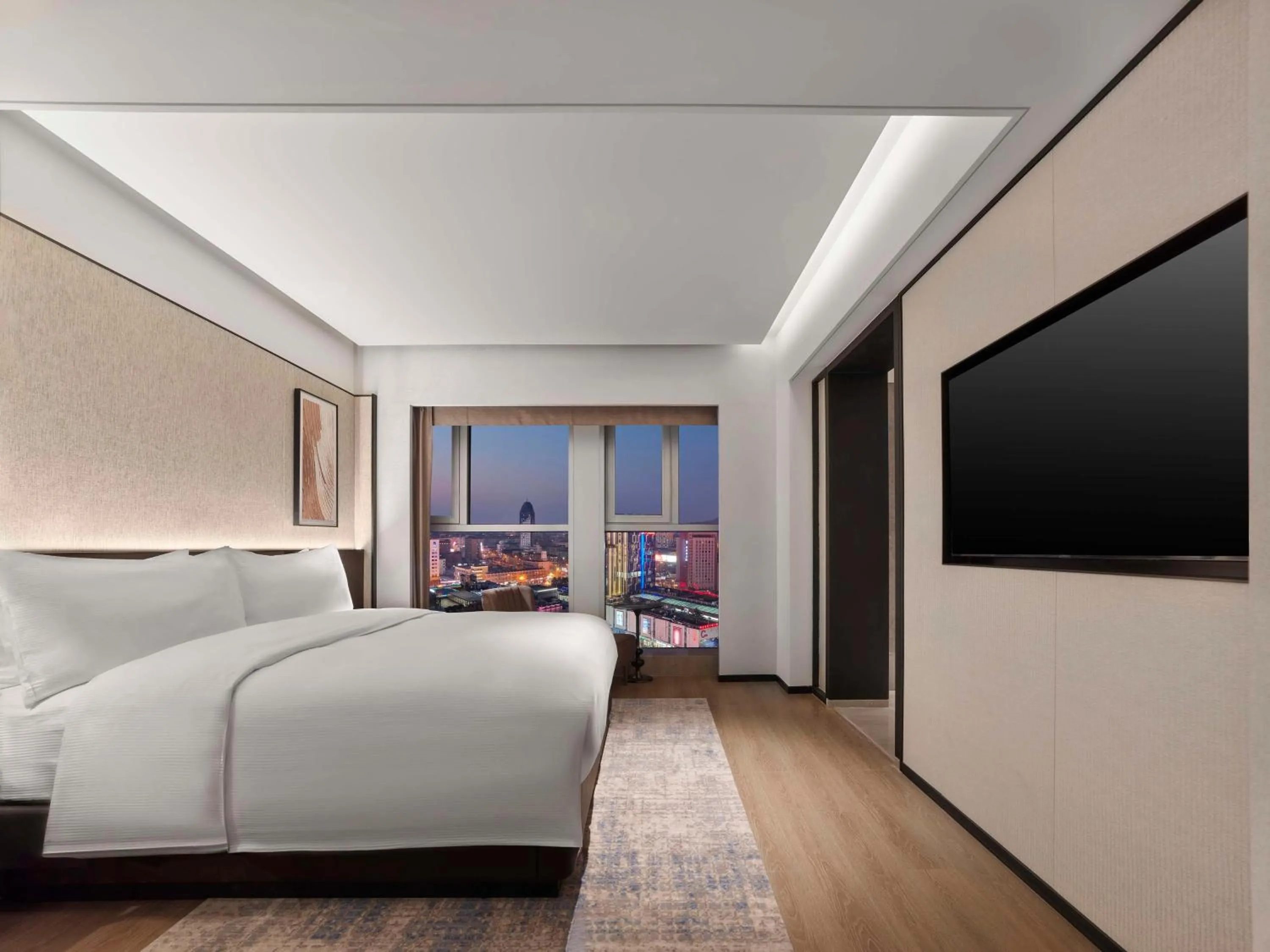 Bed in DoubleTree by Hilton Weihai