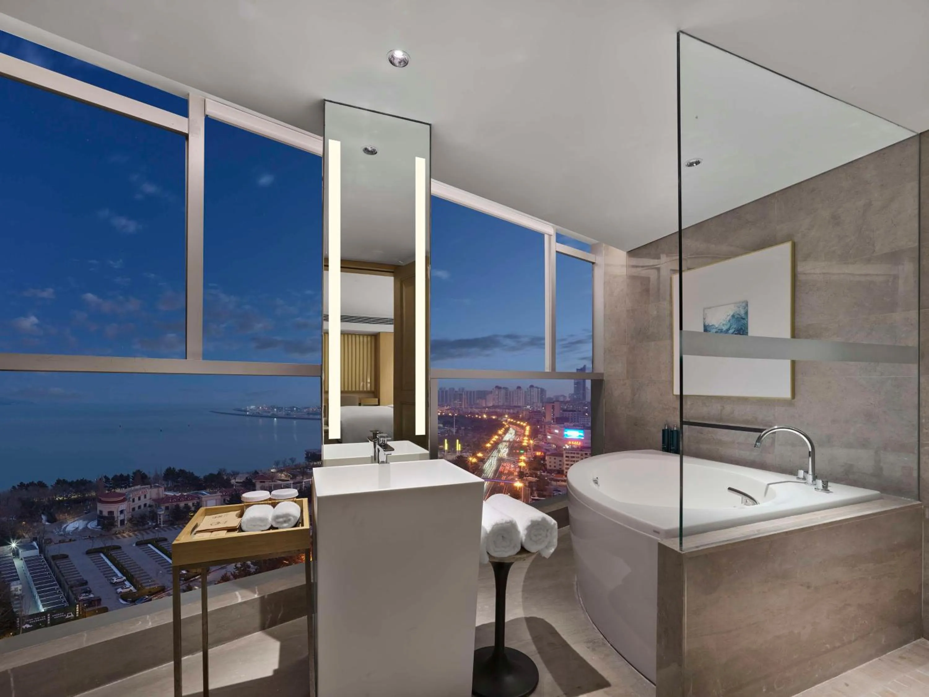 Bathroom in DoubleTree by Hilton Weihai