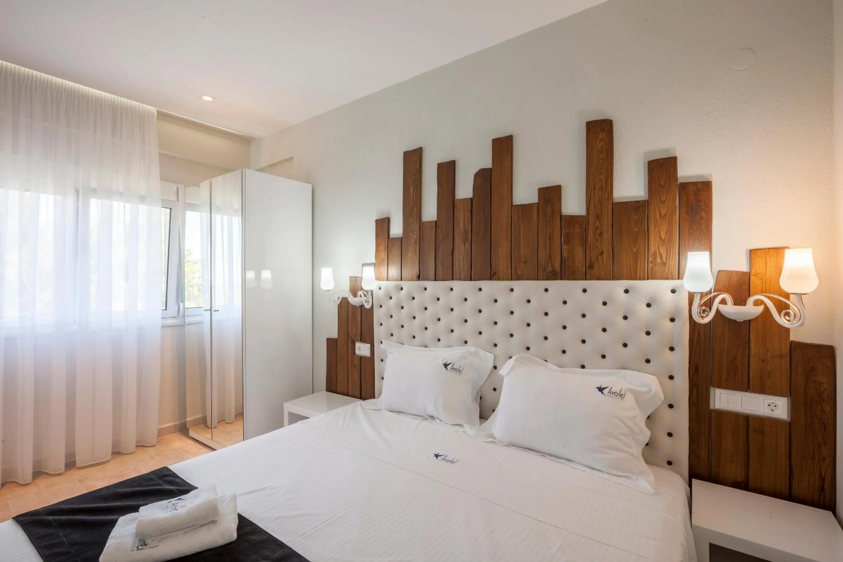 Bed in Avatel Eco Lodge