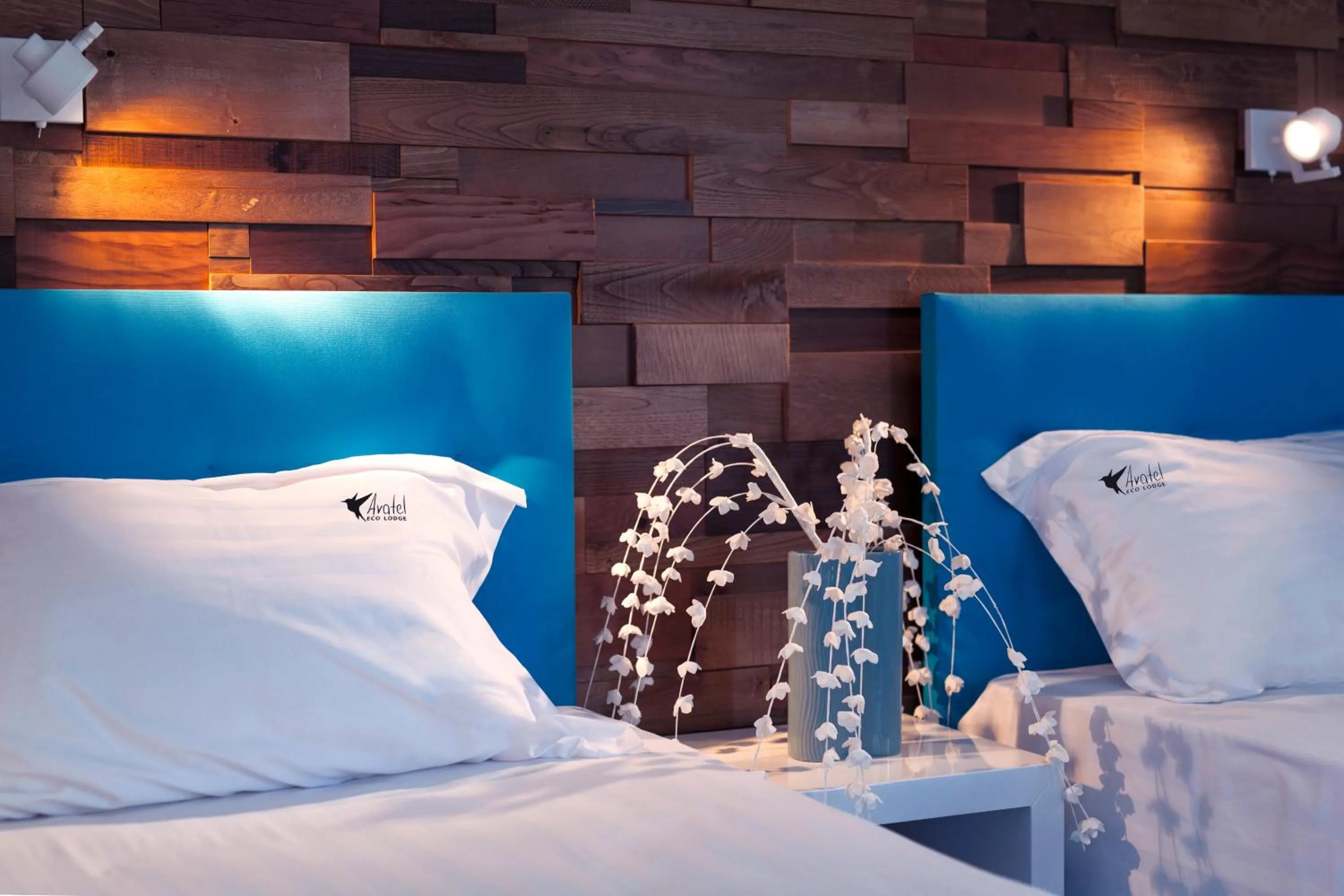 Bed in Avatel Eco Lodge