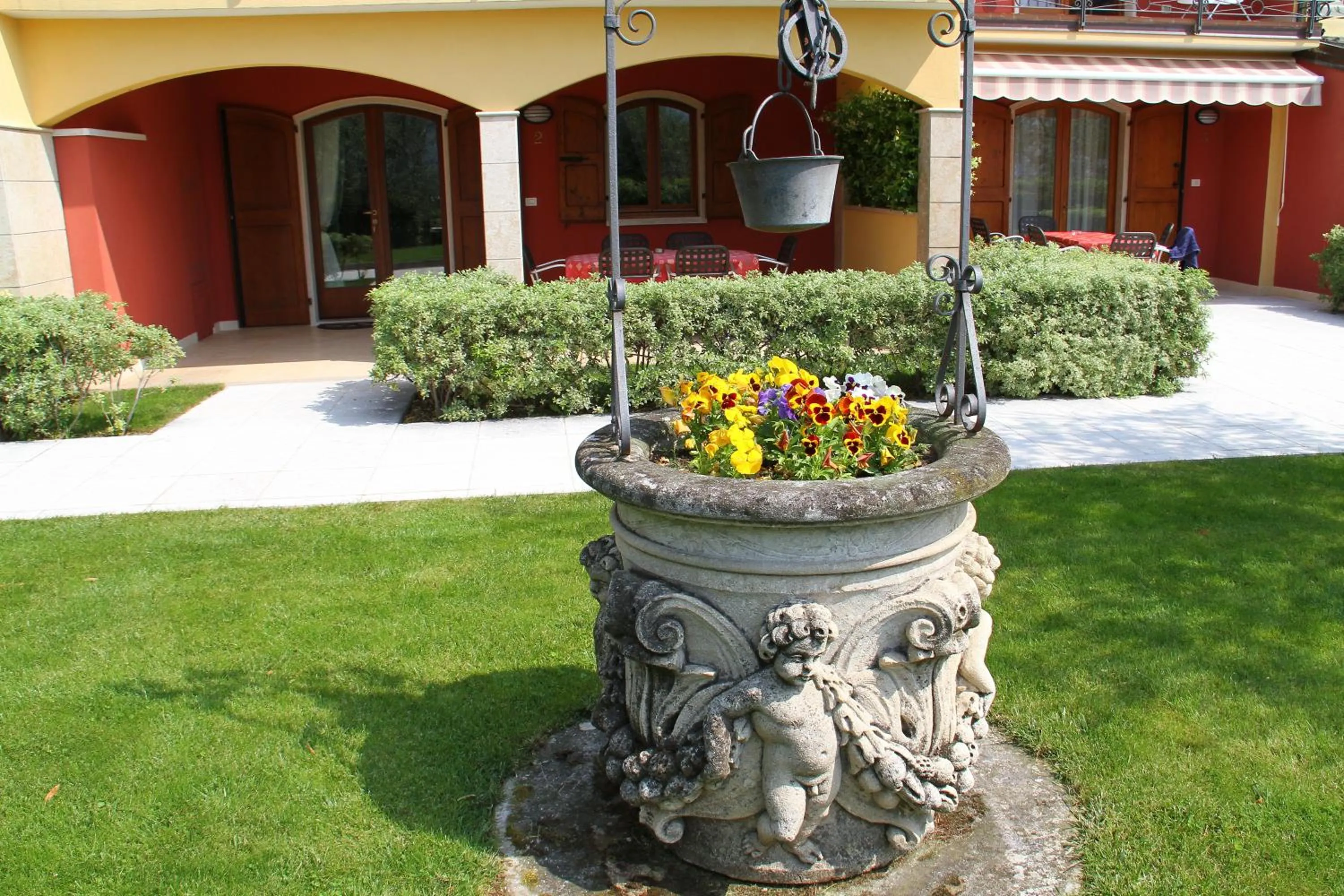 Decorative detail in Villa Due Leoni - Residence