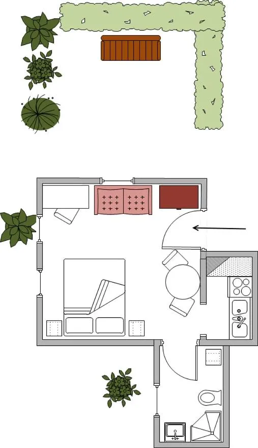 Floor plan in Ferienwohnung Pohle-Priske Radebeul