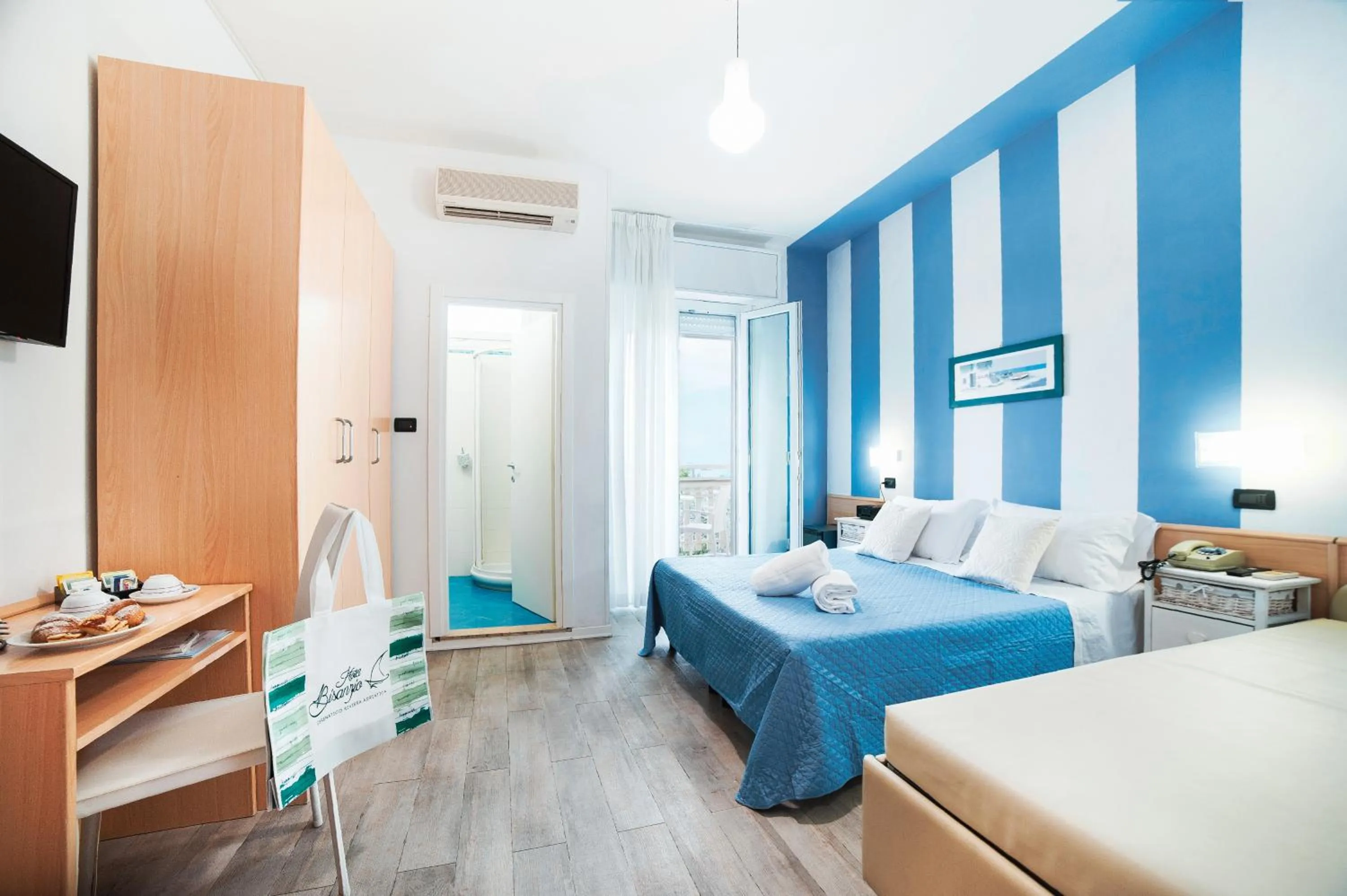 Bed in Hotel Bisanzio