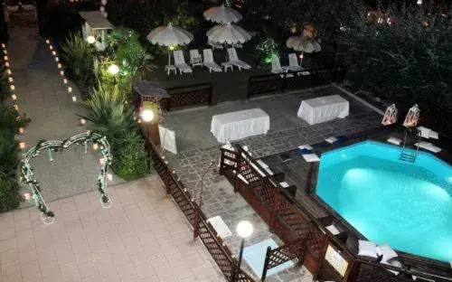 Night, Pool View in Hotel Bisanzio