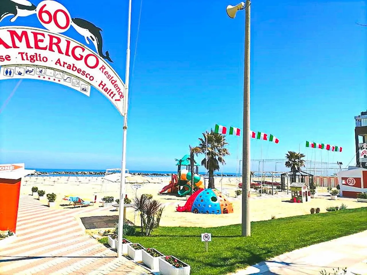 Beach in Hotel Arabesco