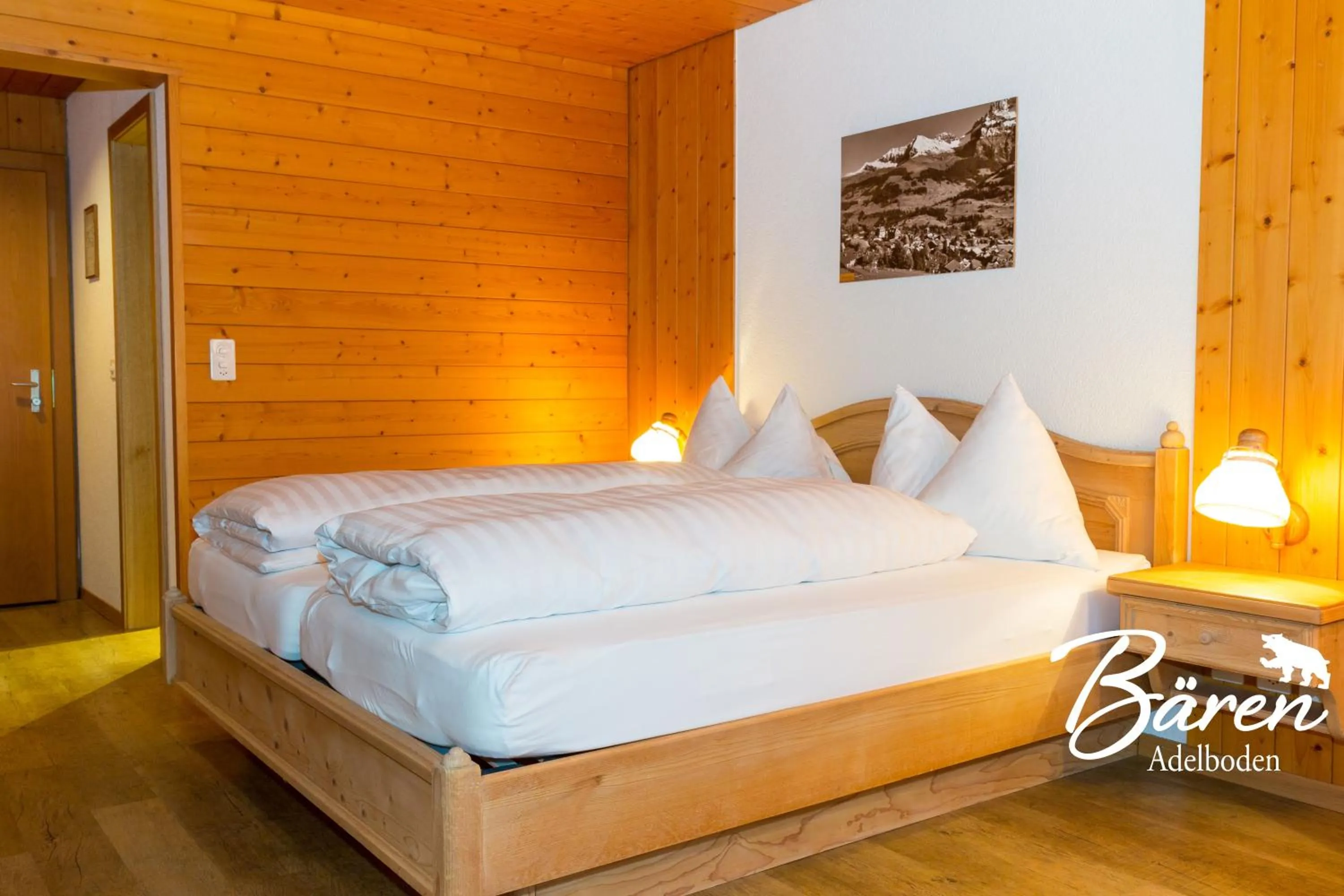 Bed in Hotel Bären