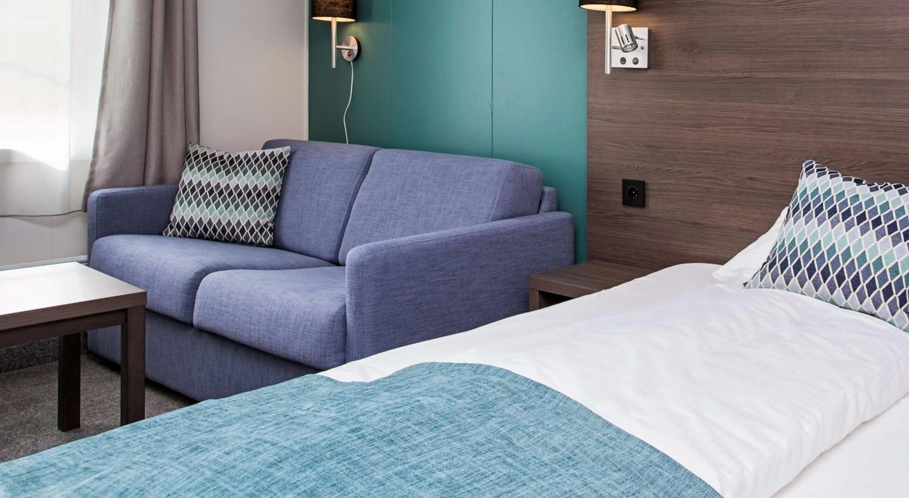 Bedroom, Bed in Scandic Leknes Lofoten