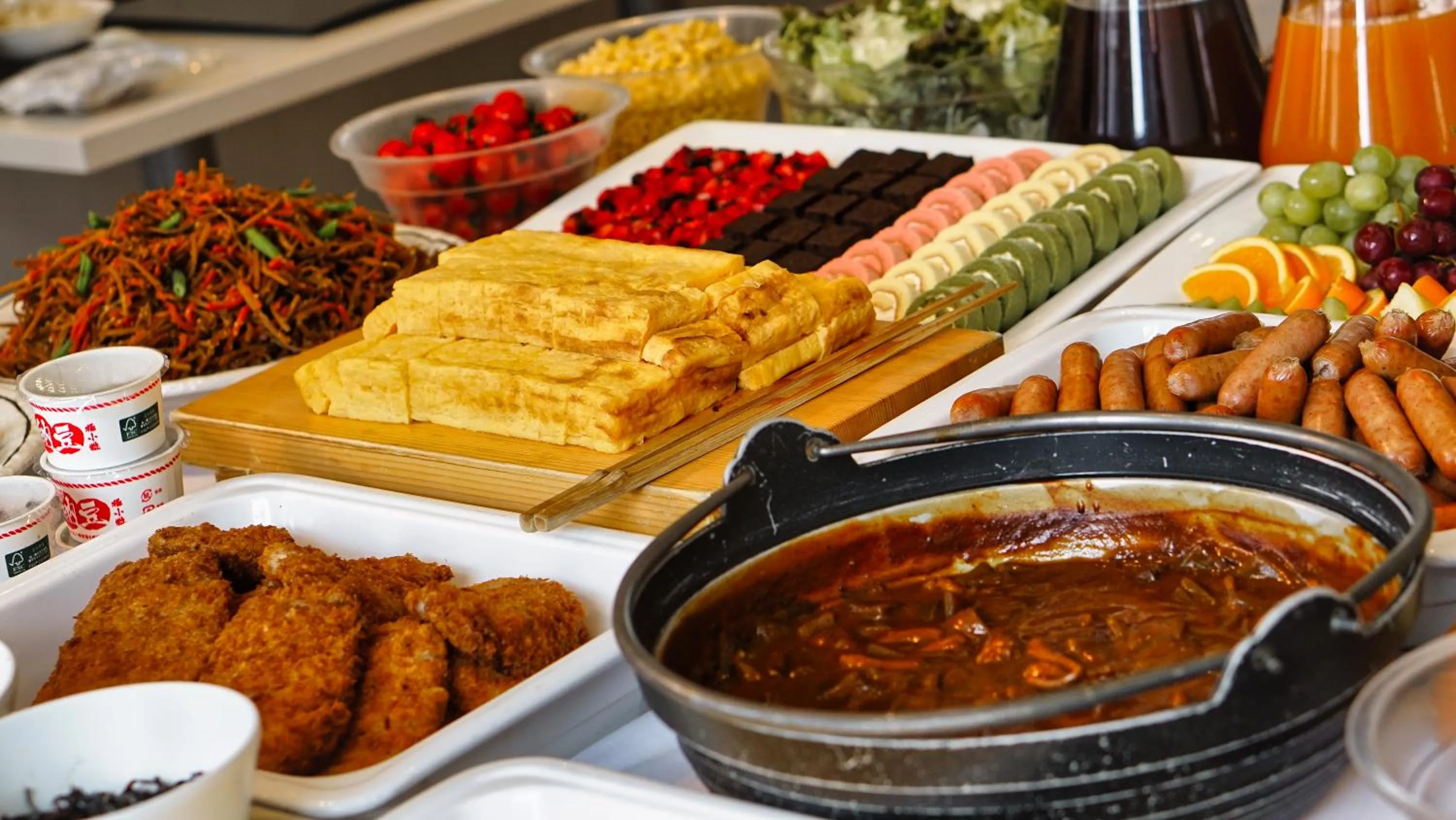 Buffet breakfast in Just Inn Premium Nagoya Station