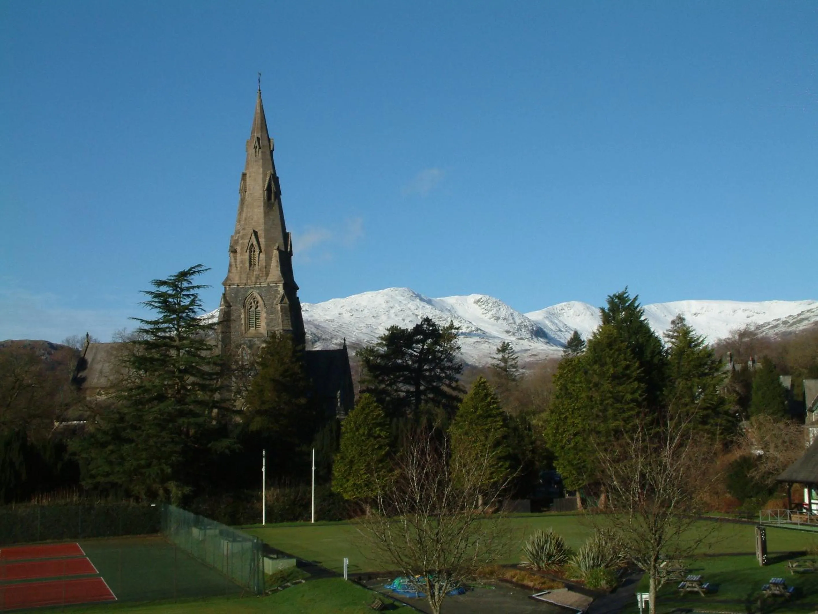 Mountain view in Brathay Lodge