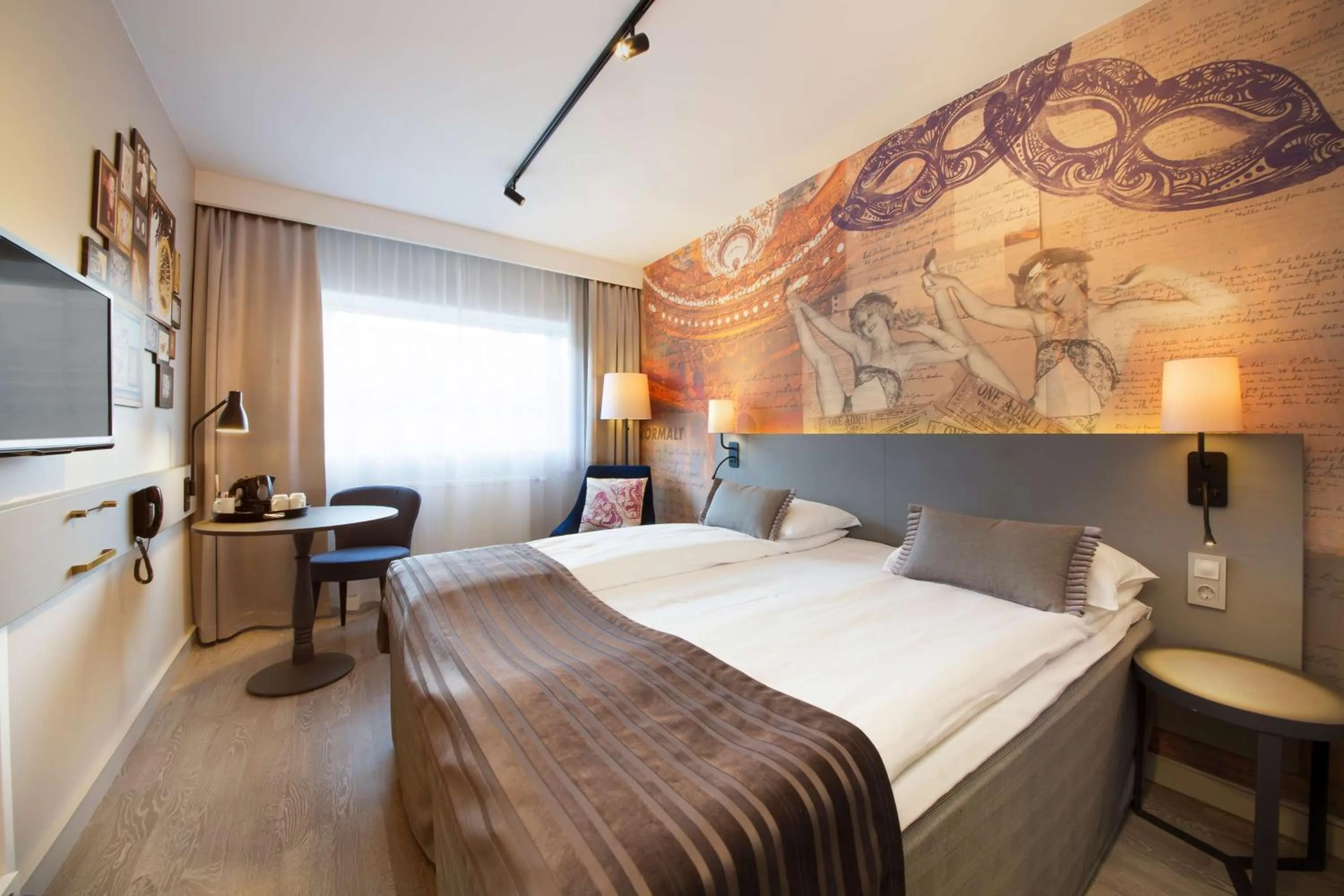 Bedroom, Bed in Scandic St. Olavs Plass