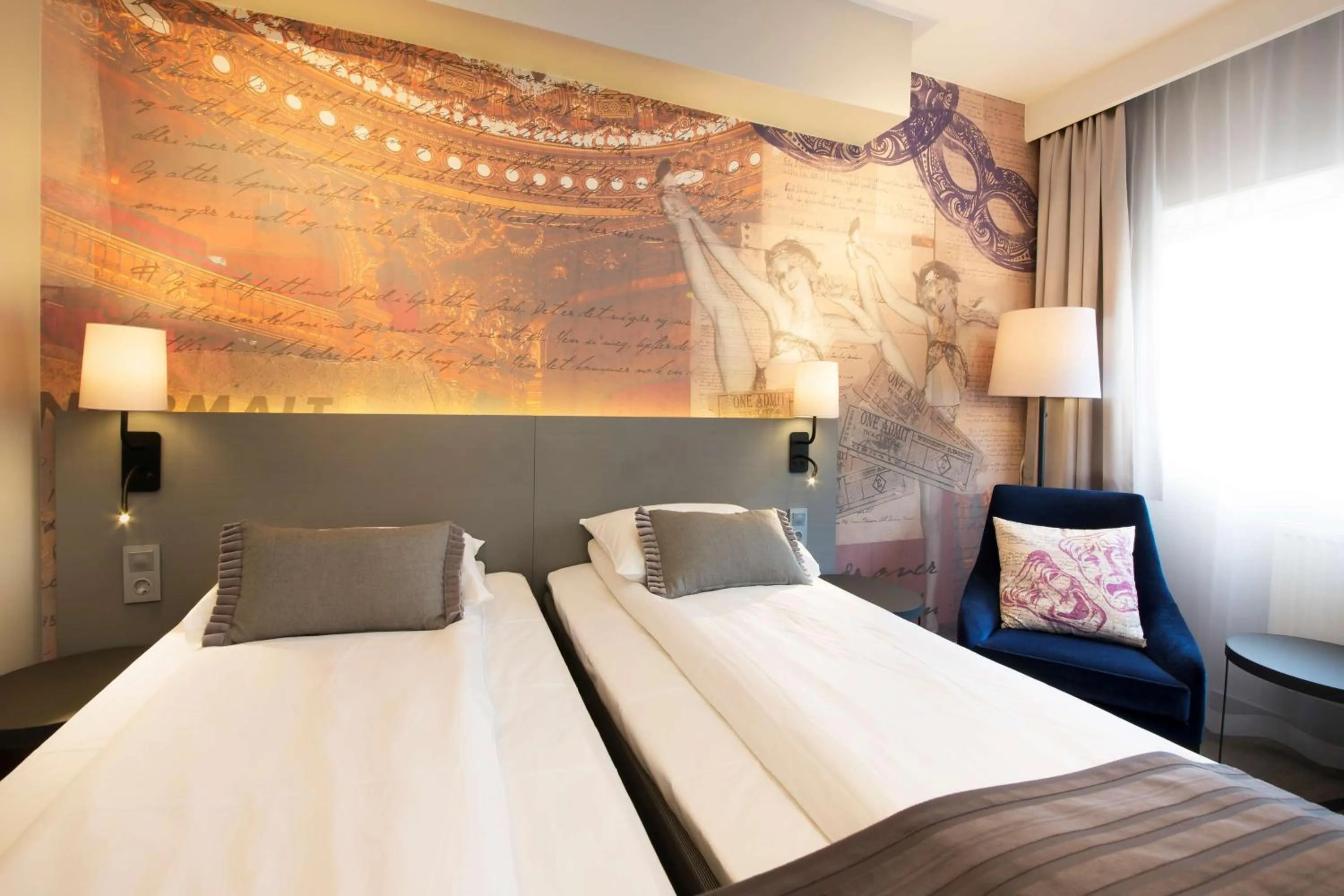 Bedroom, Bed in Scandic St. Olavs Plass